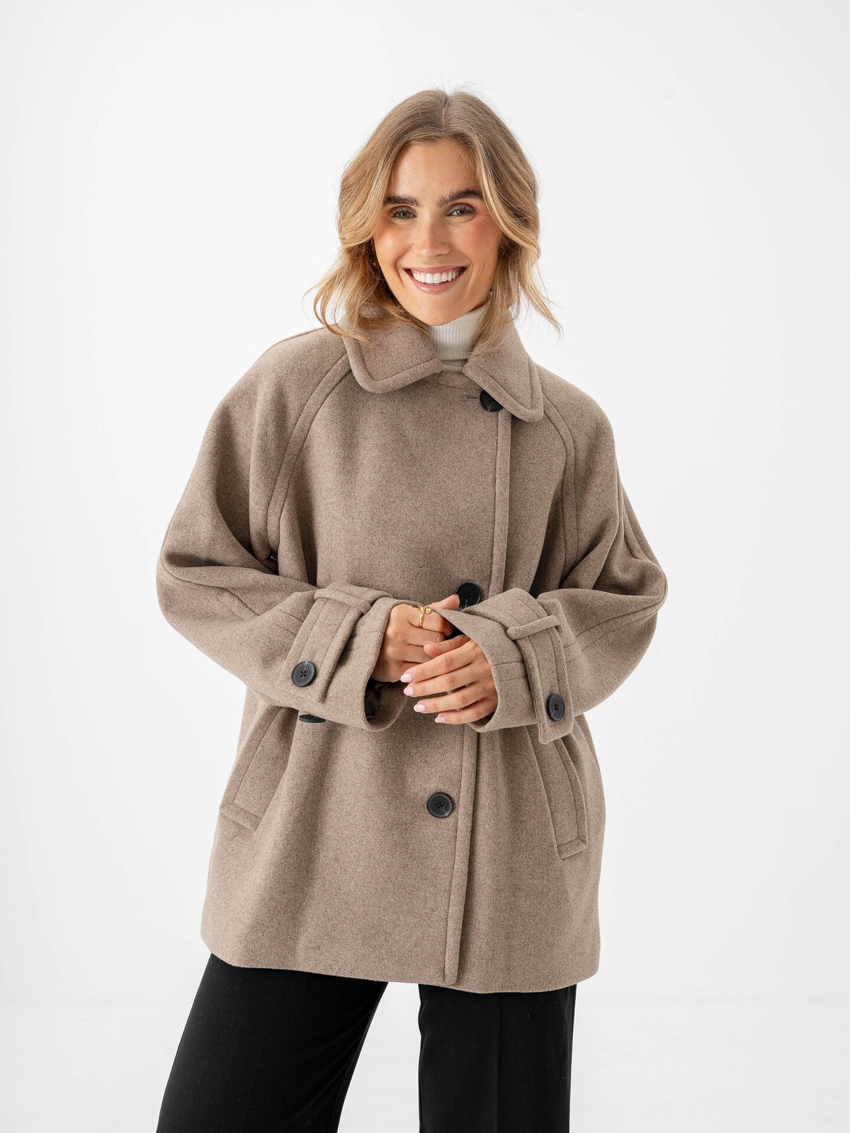 InWear Thora Minona Coat R Sandy Grey Melange
