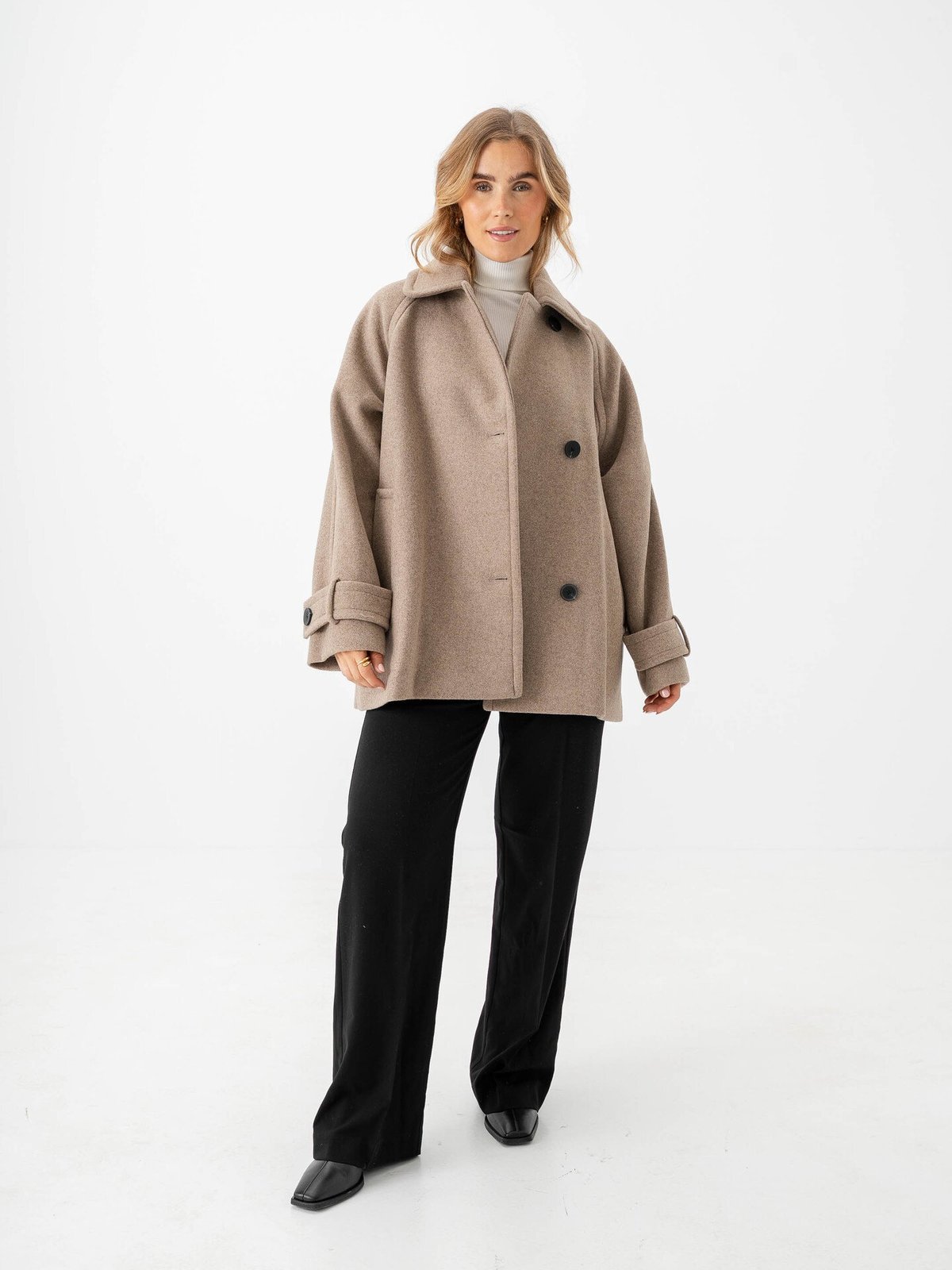 InWear Thora Minona Coat R Sandy Grey Melange