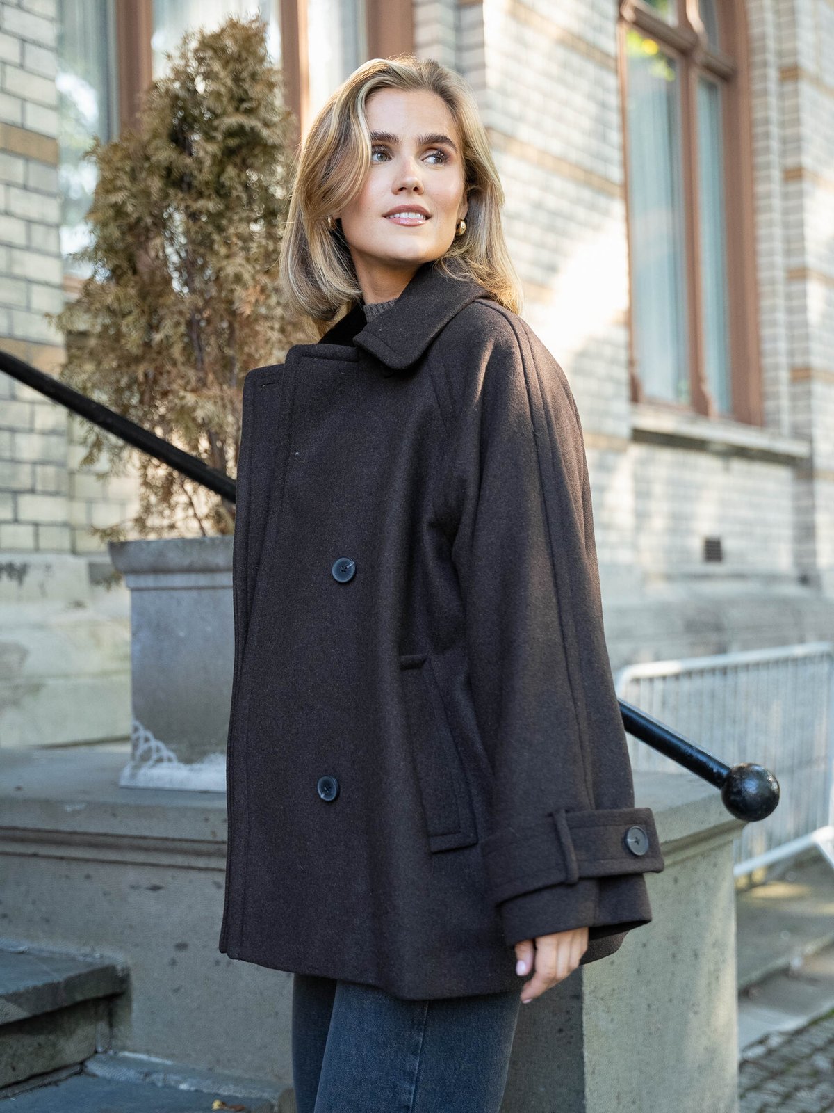 InWear Thora Minona Coat R Chocolate Brown