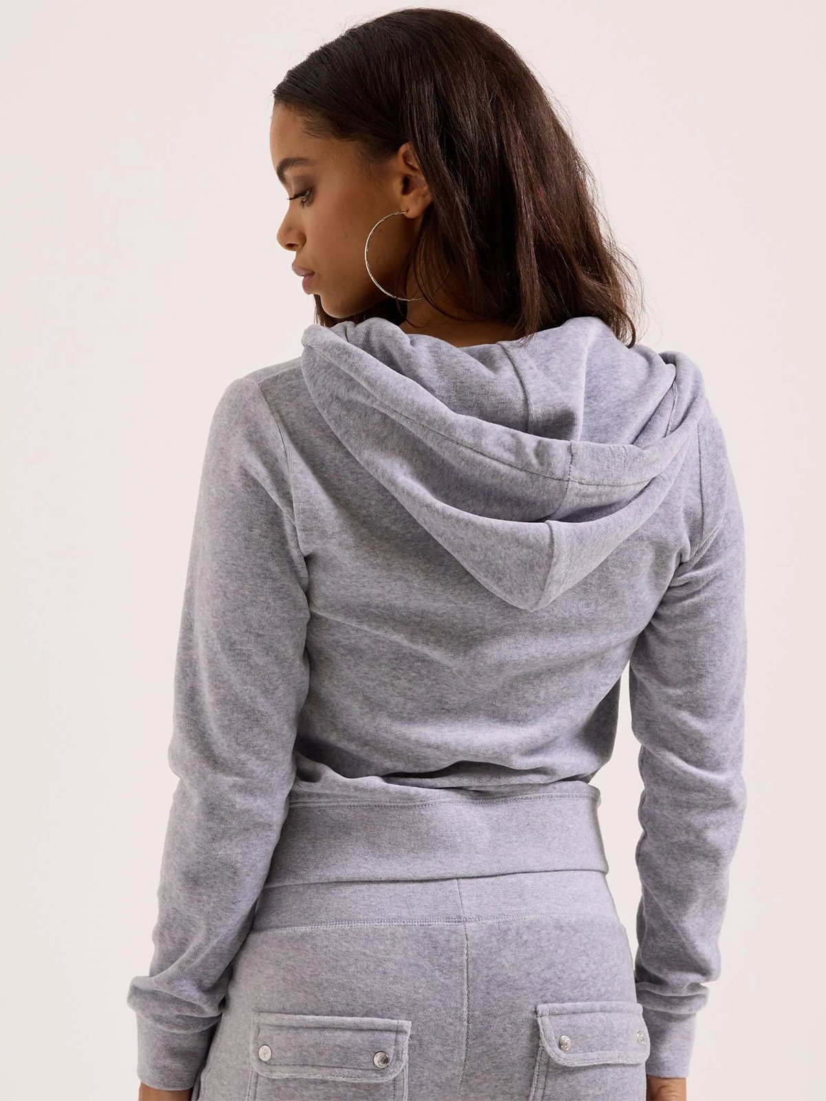 Juicy Couture Robertson Hoodie Silver Marl