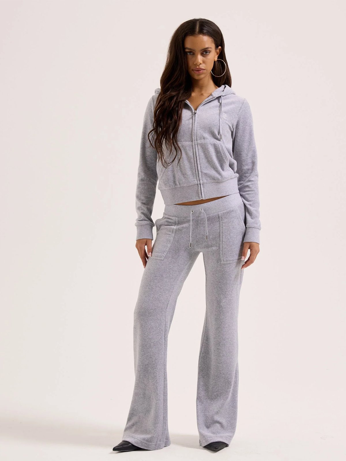 Juicy Couture Layla Pocket Pant Silver Marl