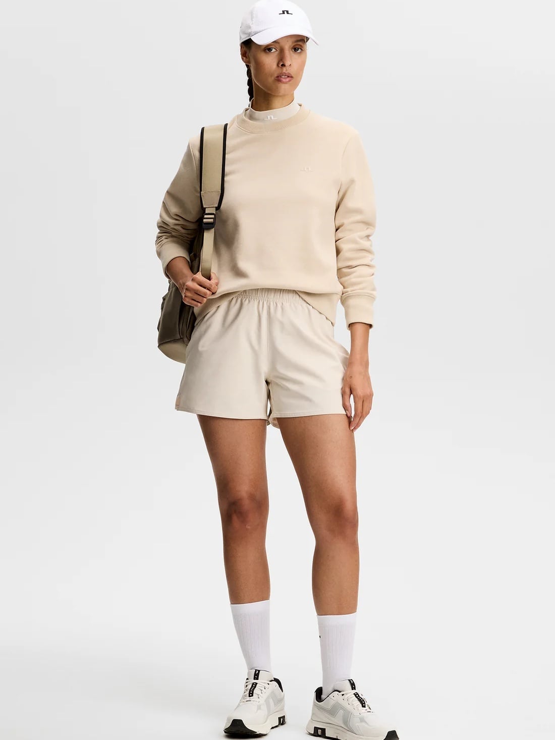 J.LINDEBERG Nova Crew Neck Moonbeam