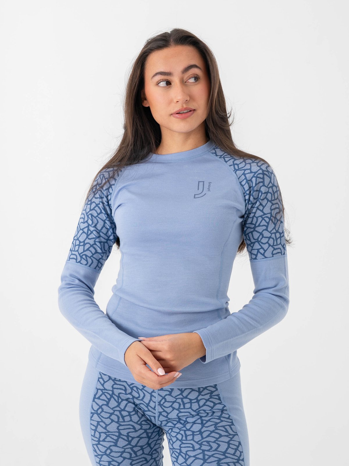 Johaug Win Wool Long Sleeve Blå