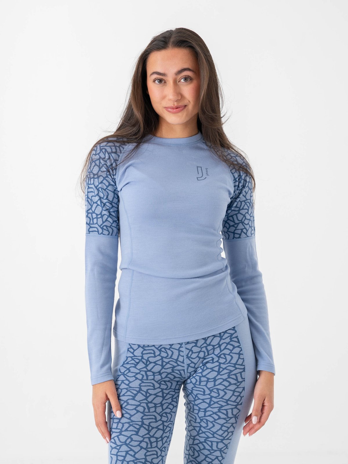 Johaug Win Wool Long Sleeve Blå