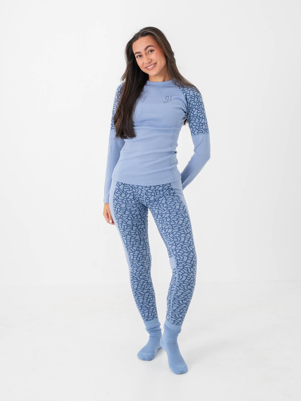 Johaug Win Wool Long Sleeve Blå