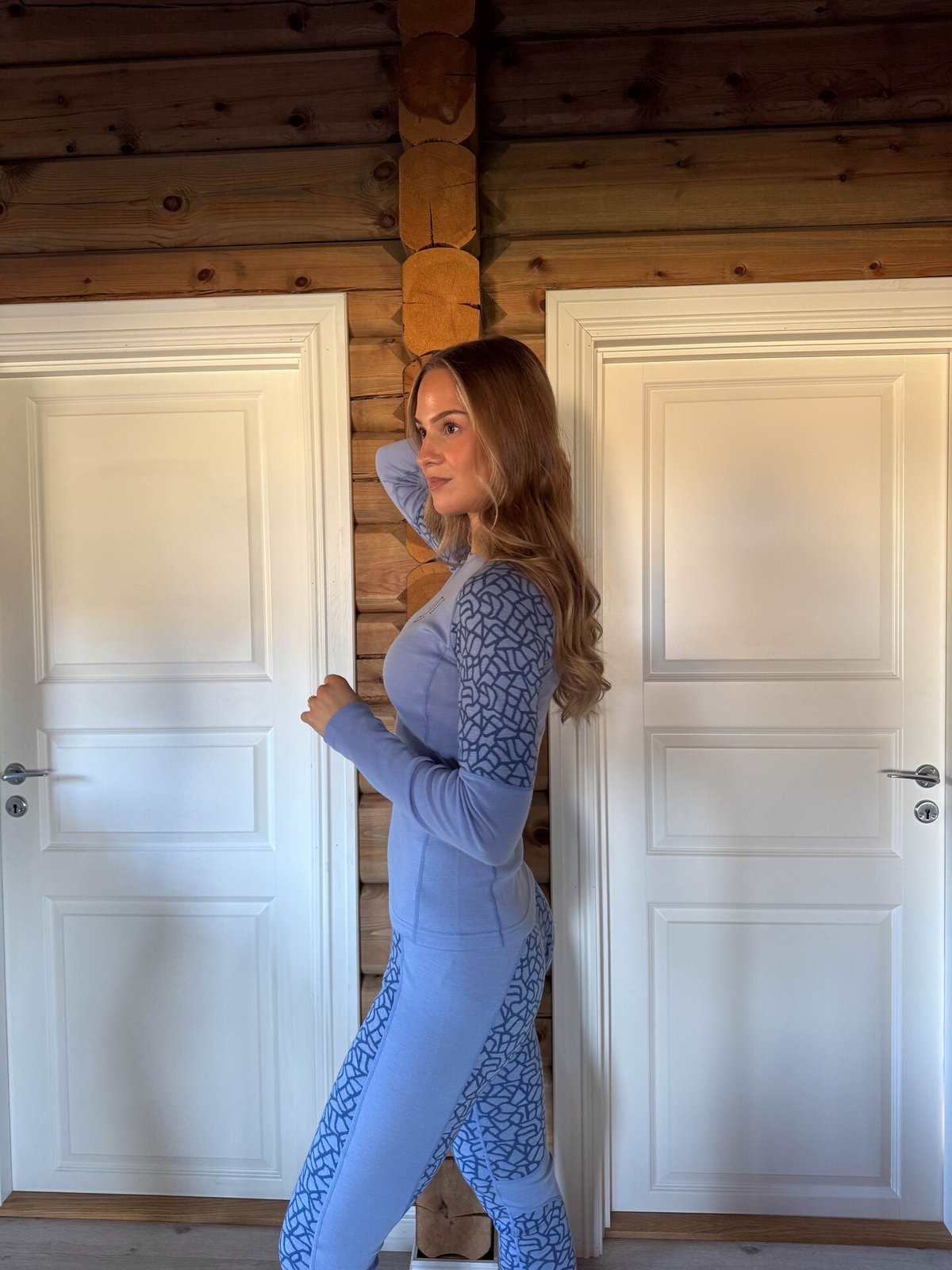 Johaug Win Wool Long Sleeve Blå