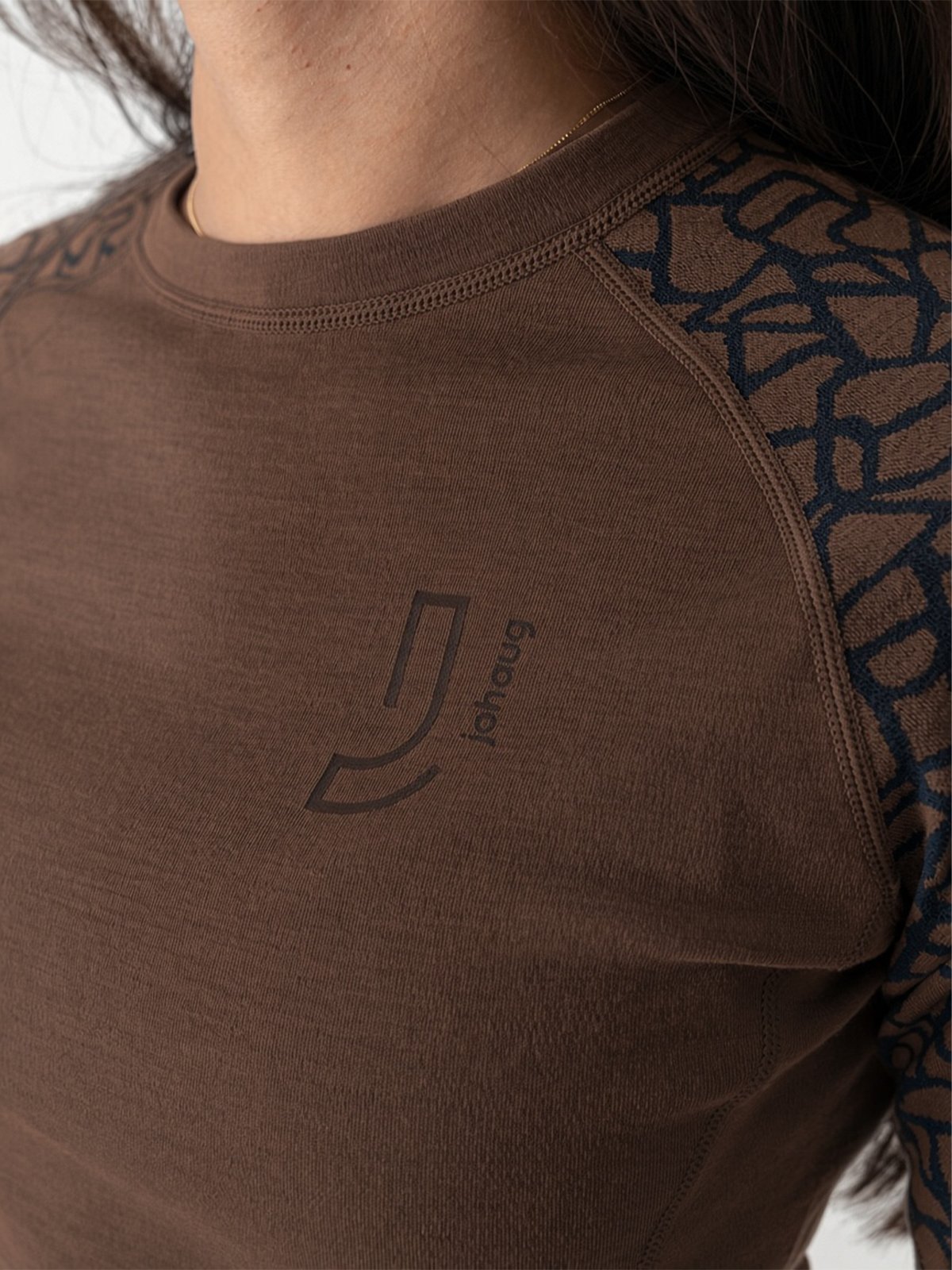 Johaug Win Wool Long Sleeve Chocolate Brown