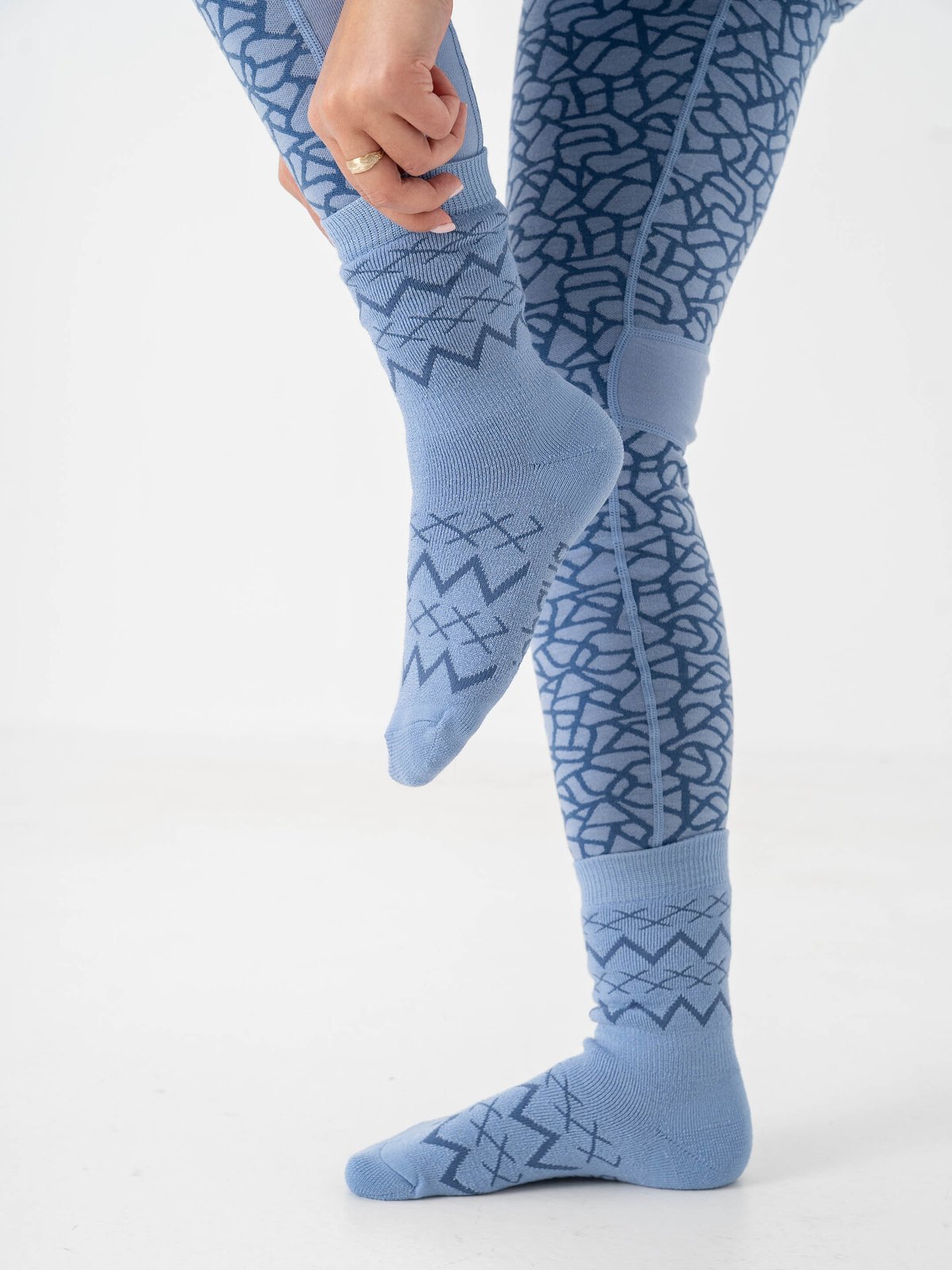 Johaug 2-pack Wool Socks Blå