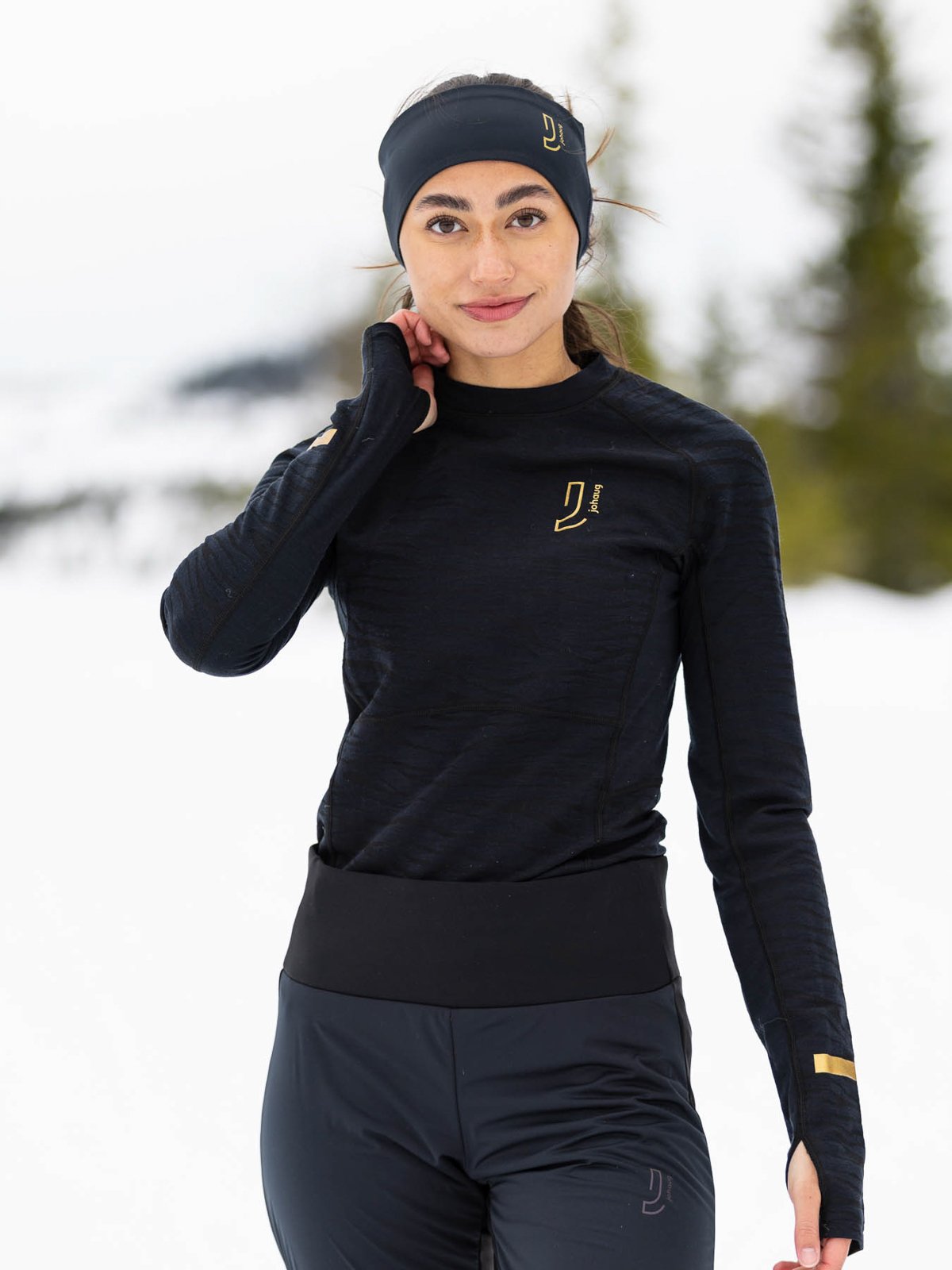 Johaug Advance Tech-Wool Long Sleeve True Black
