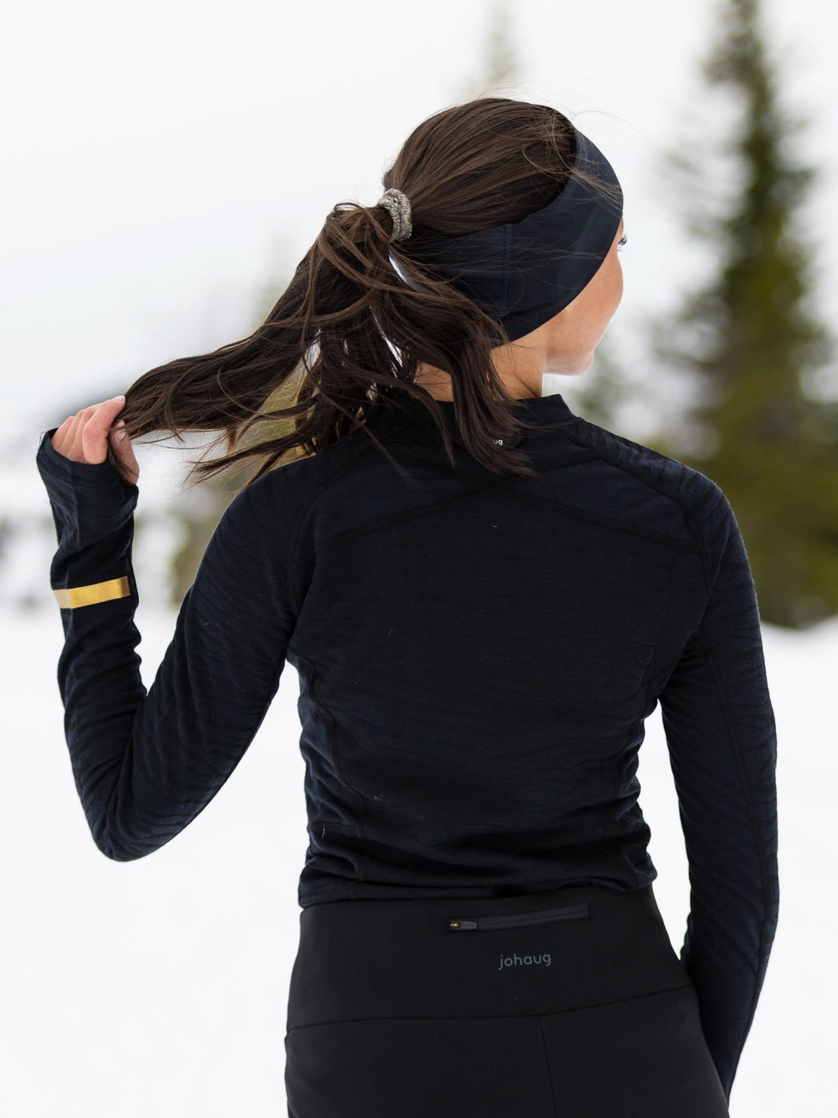 Johaug Advance Tech-Wool Long Sleeve True Black