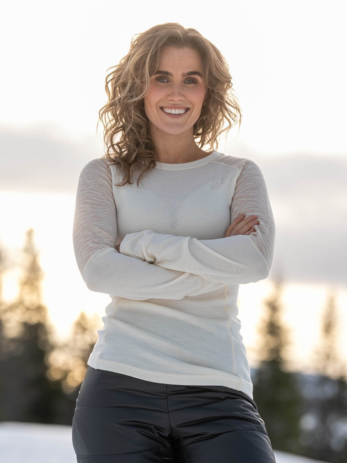 Johaug Elevate Wool Long Sleeve Tofu White