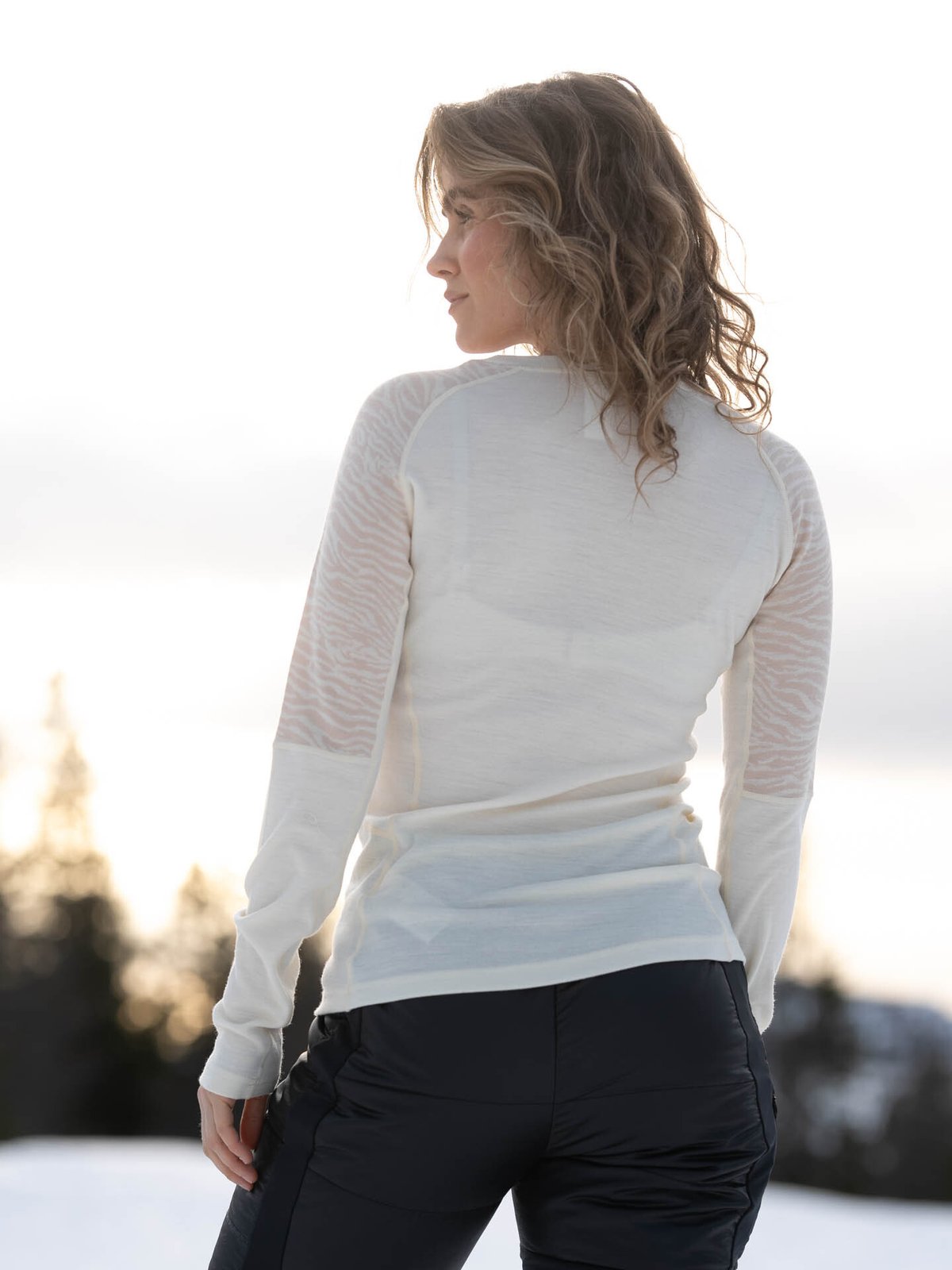 Johaug Elevate Wool Long Sleeve Tofu White