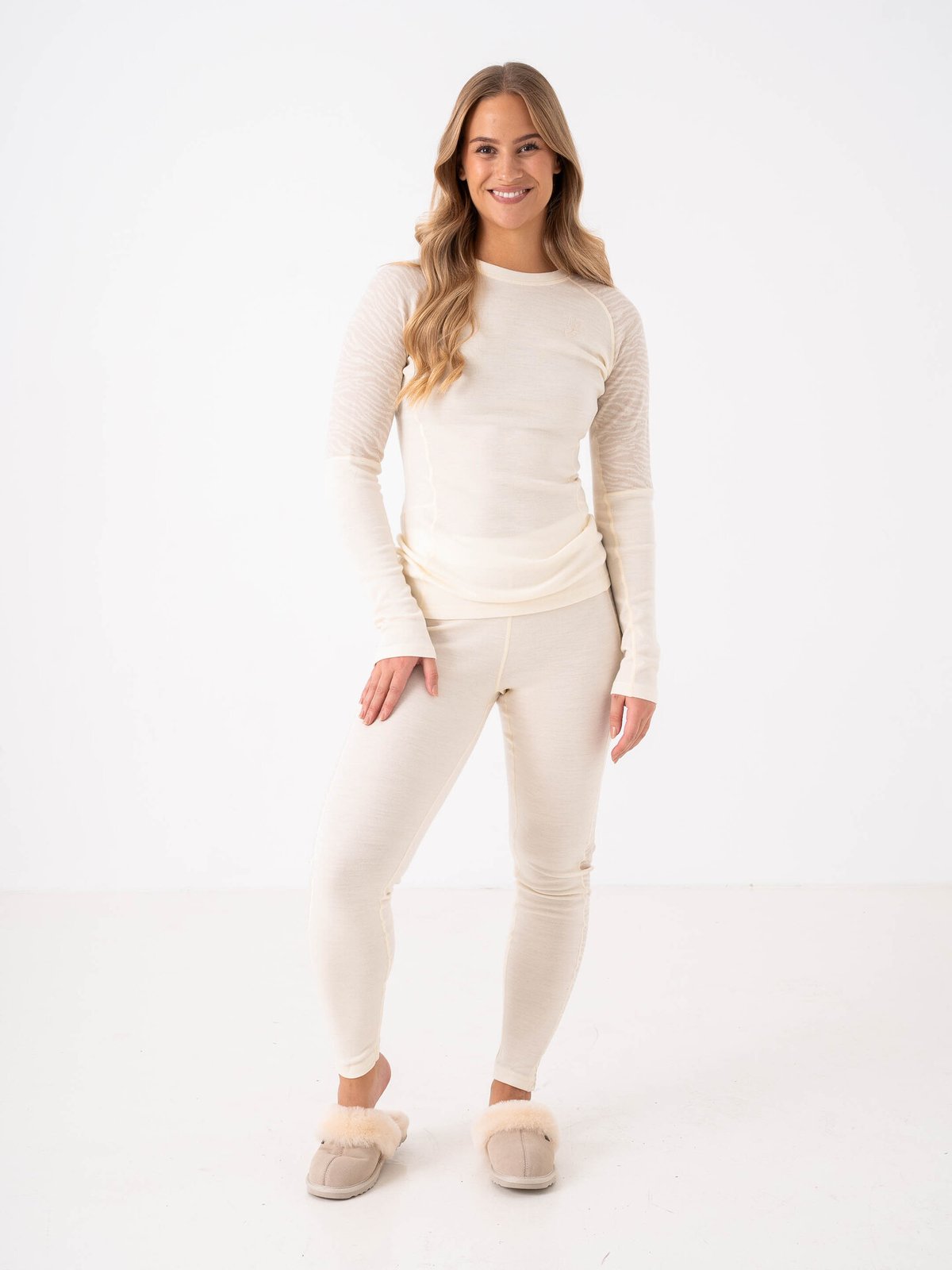 Johaug Elevate Wool Long Sleeve Tofu White