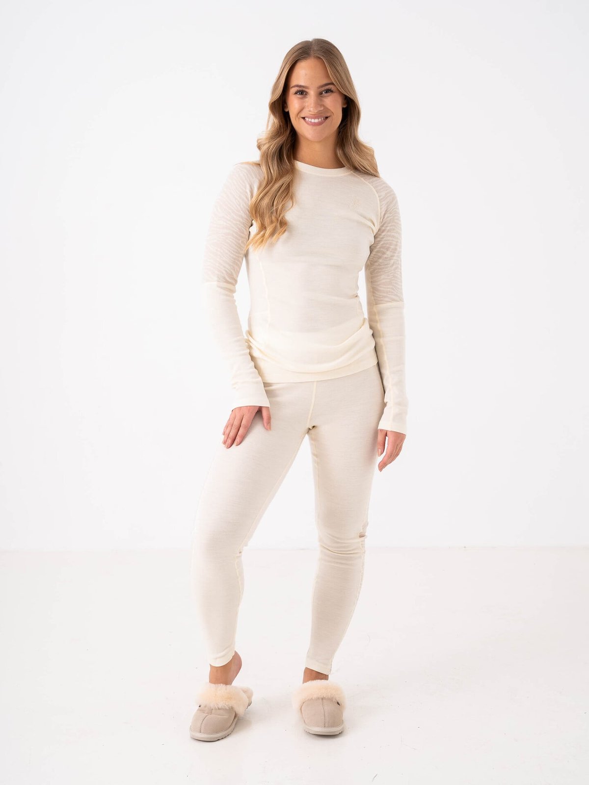 Johaug Elevate Wool Long Sleeve Tofu White