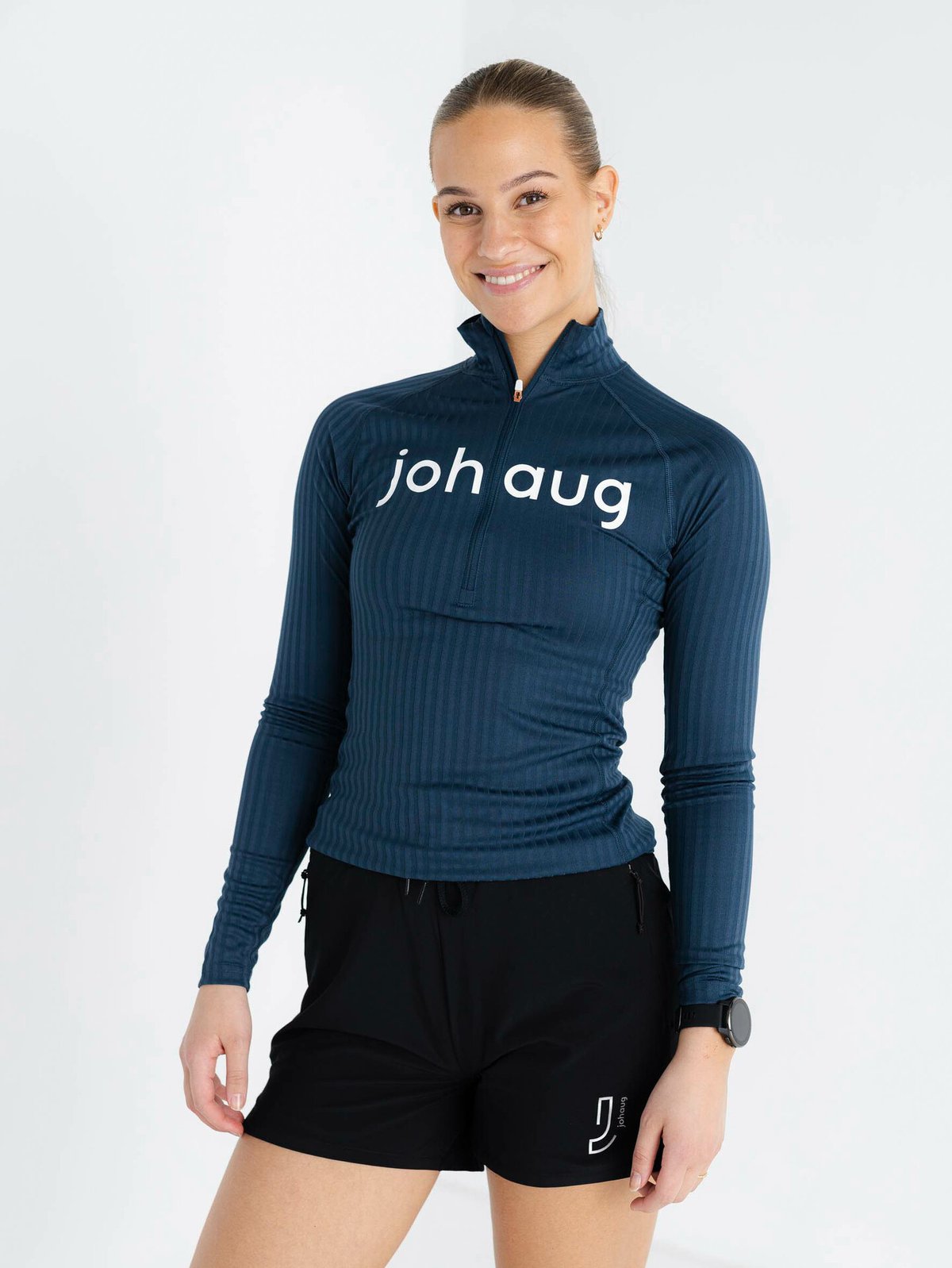 Johaug Rib Tech Half Zip Matte Navy