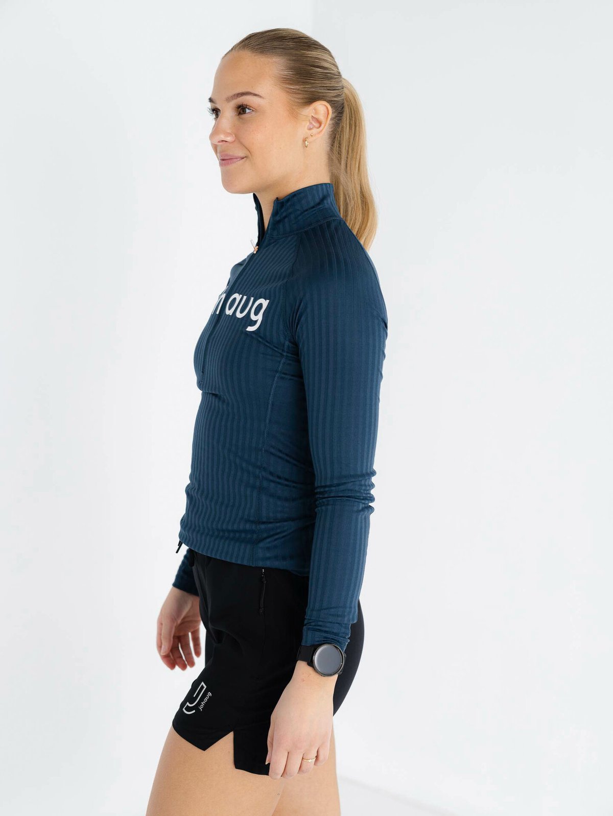 Johaug Rib Tech Half Zip Matte Navy