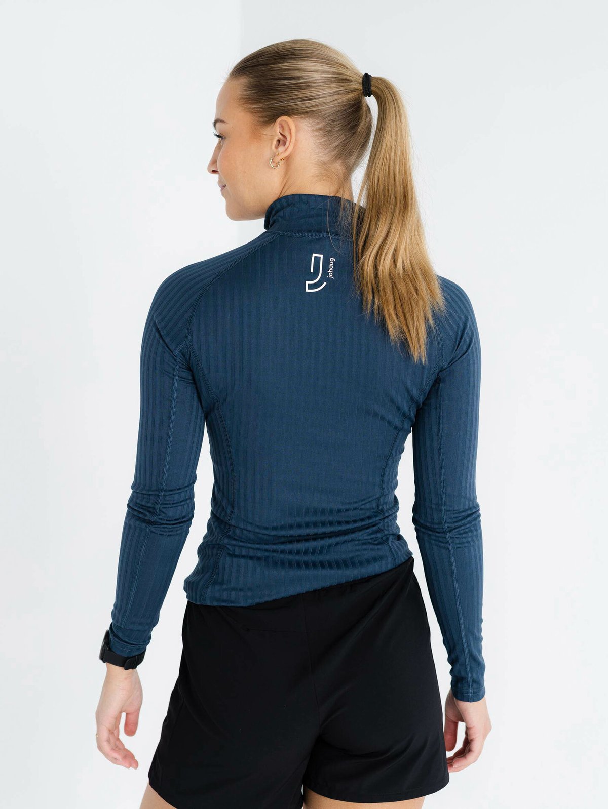 Johaug Rib Tech Half Zip Matte Navy