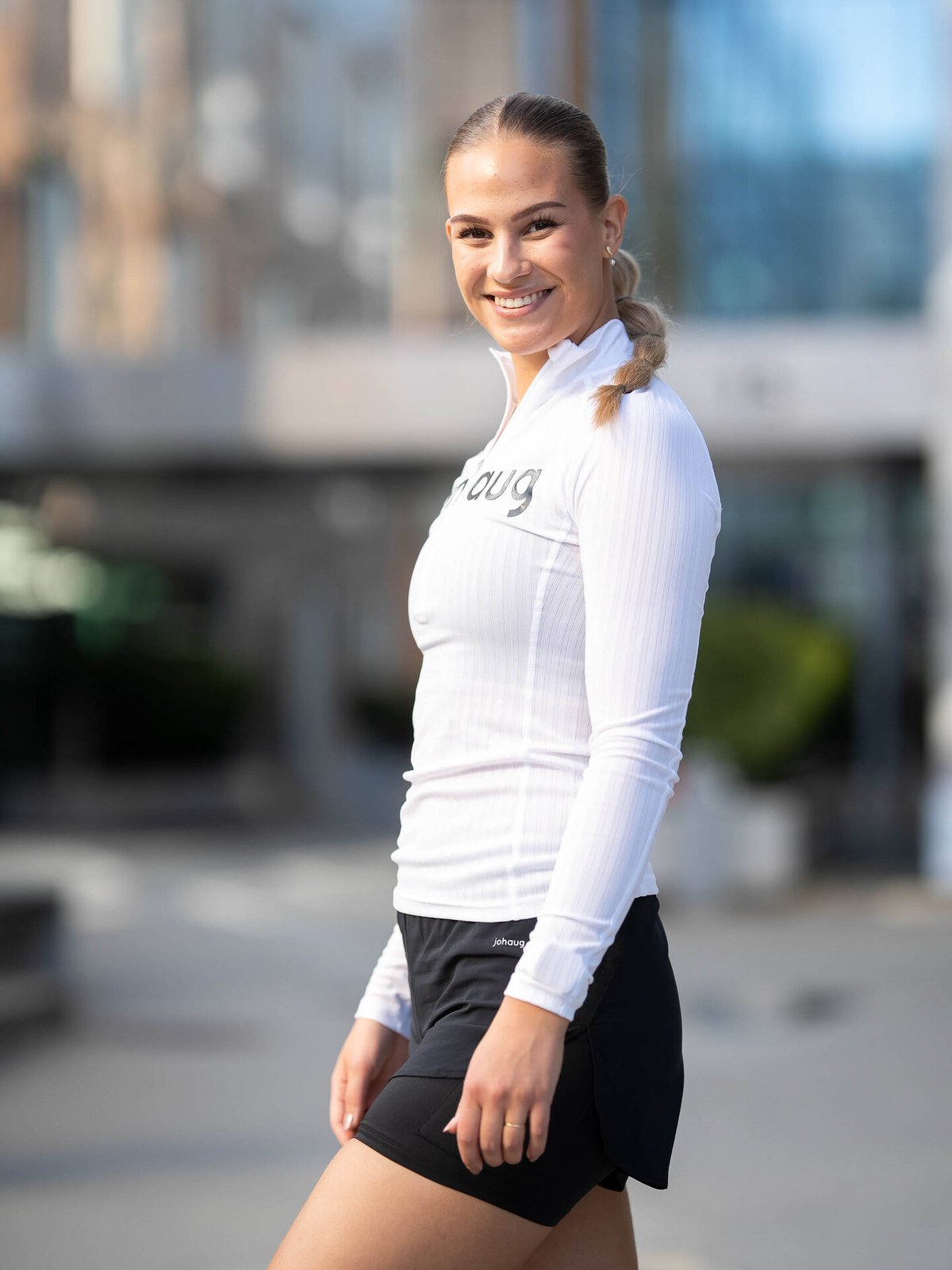 Johaug Rib Tech Half Zip White
