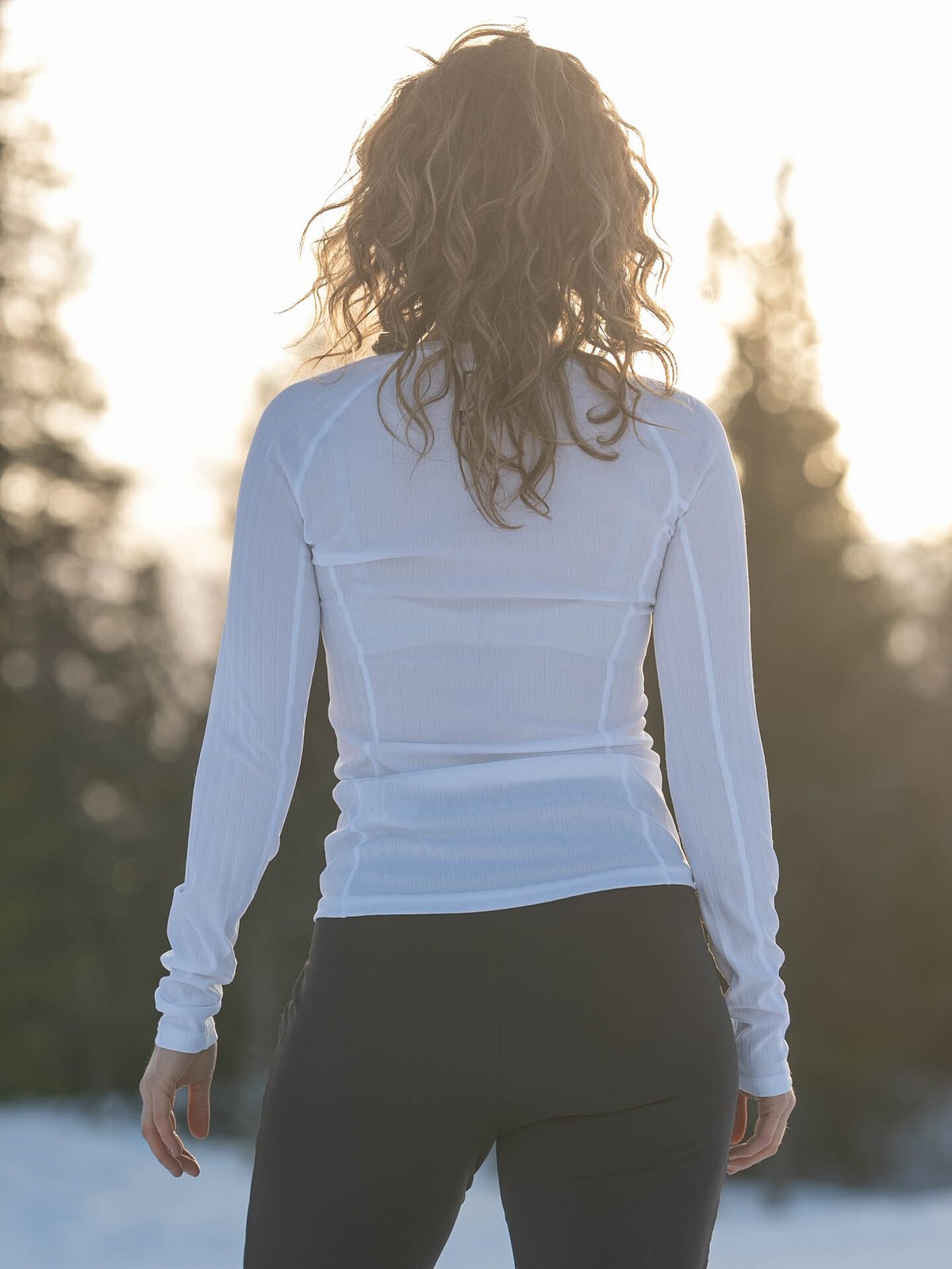 Johaug Rib Tech Long Sleeve White