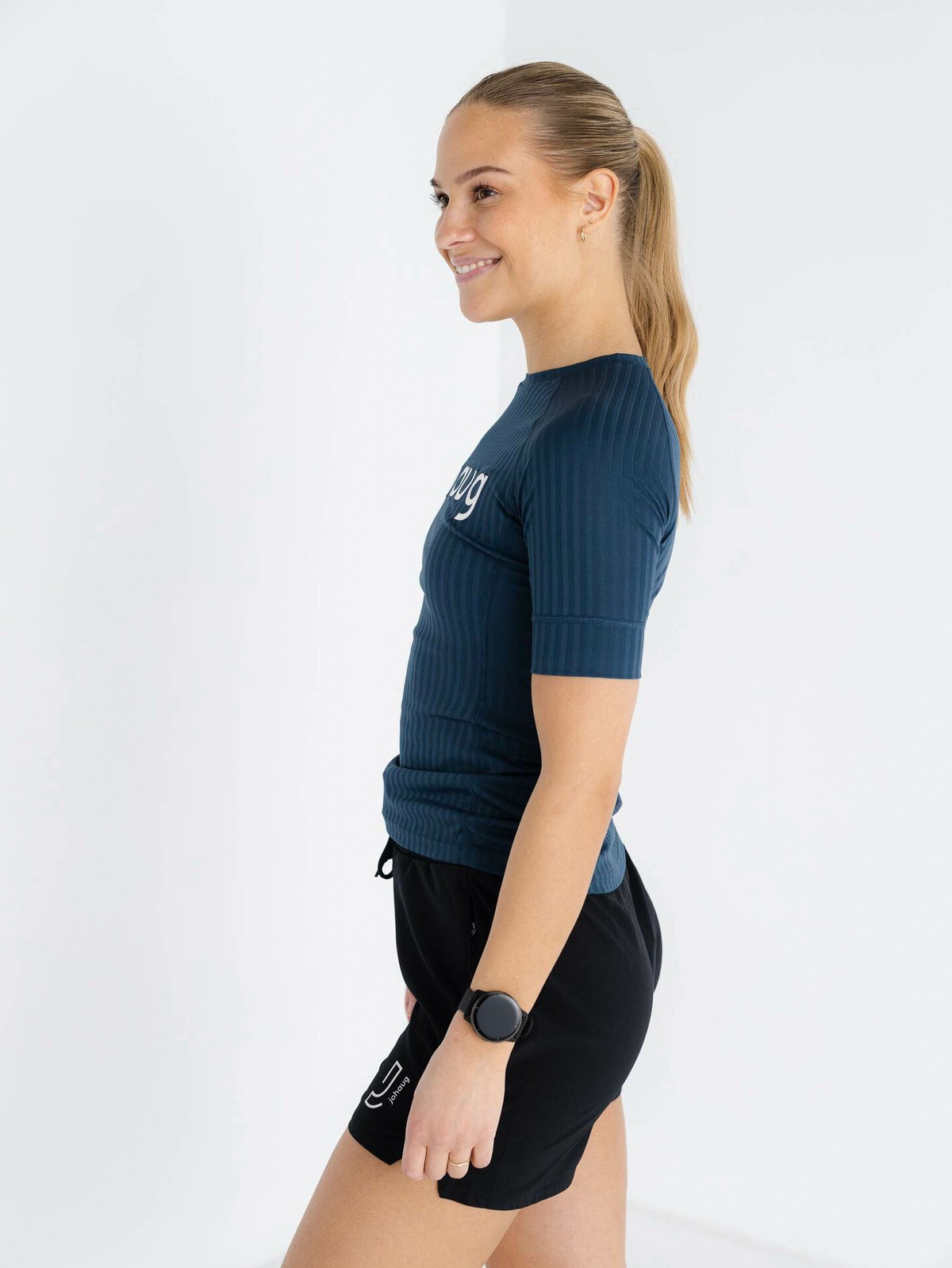 Johaug Rib Tech Tee Matte Navy