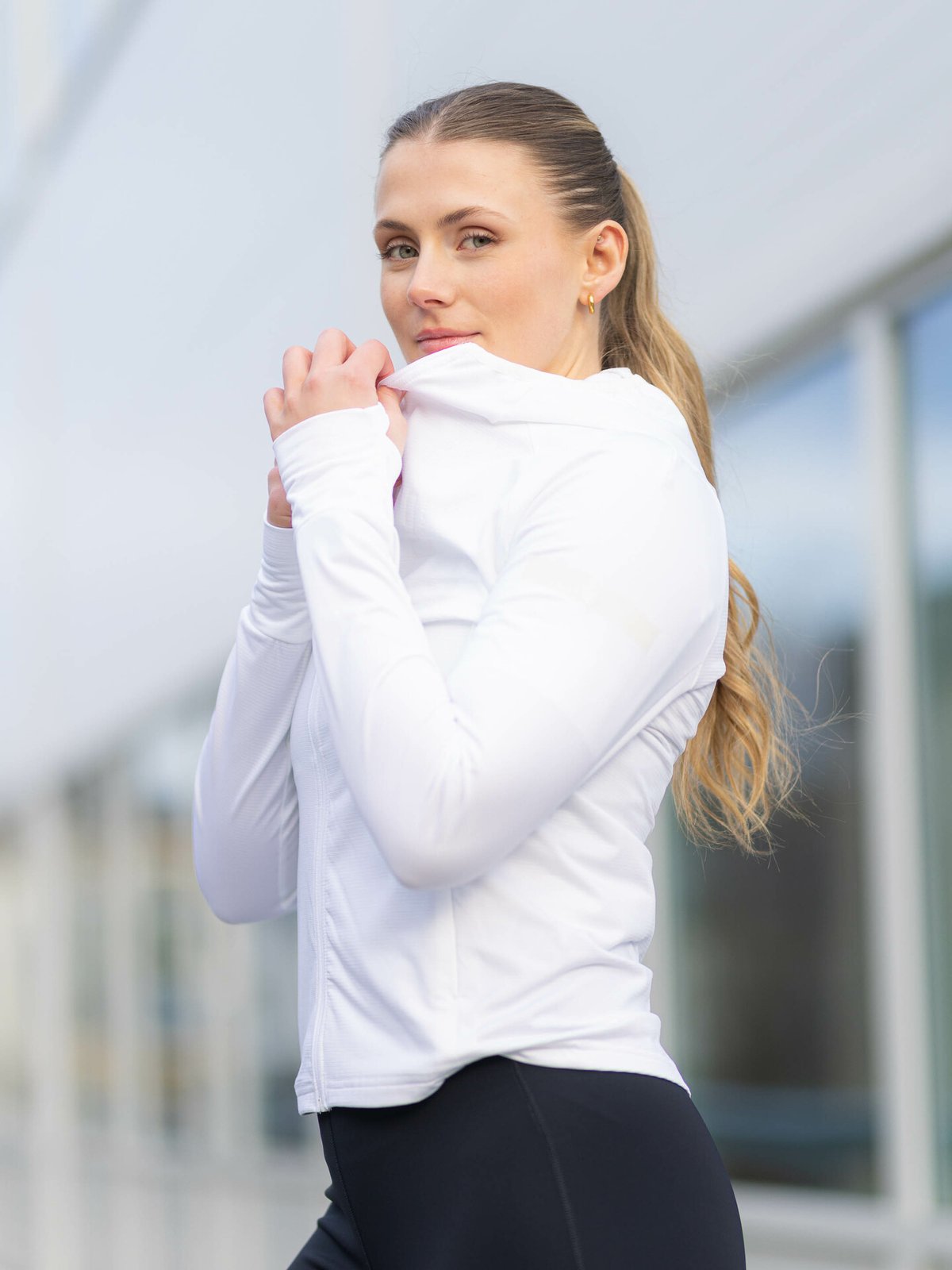 Johaug Gleam Full Zip White
