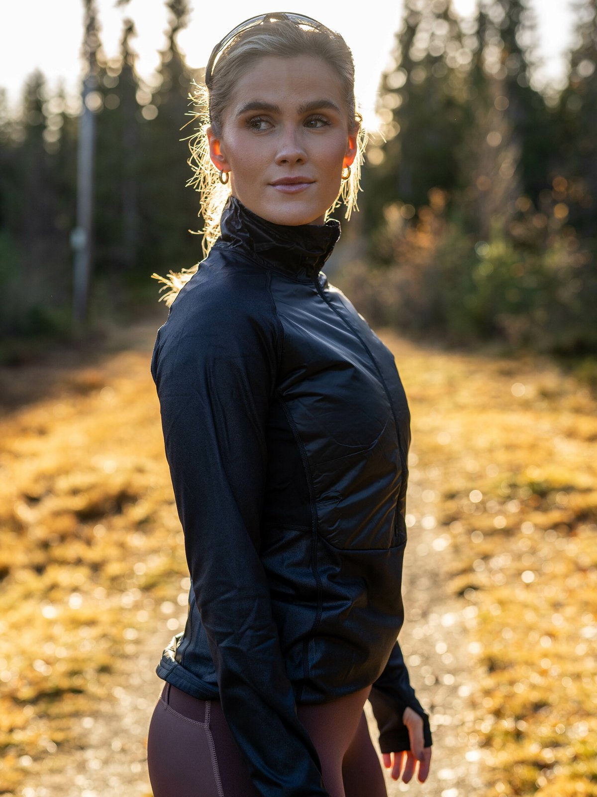 Johaug Gleam Primaloft Half Zip Black
