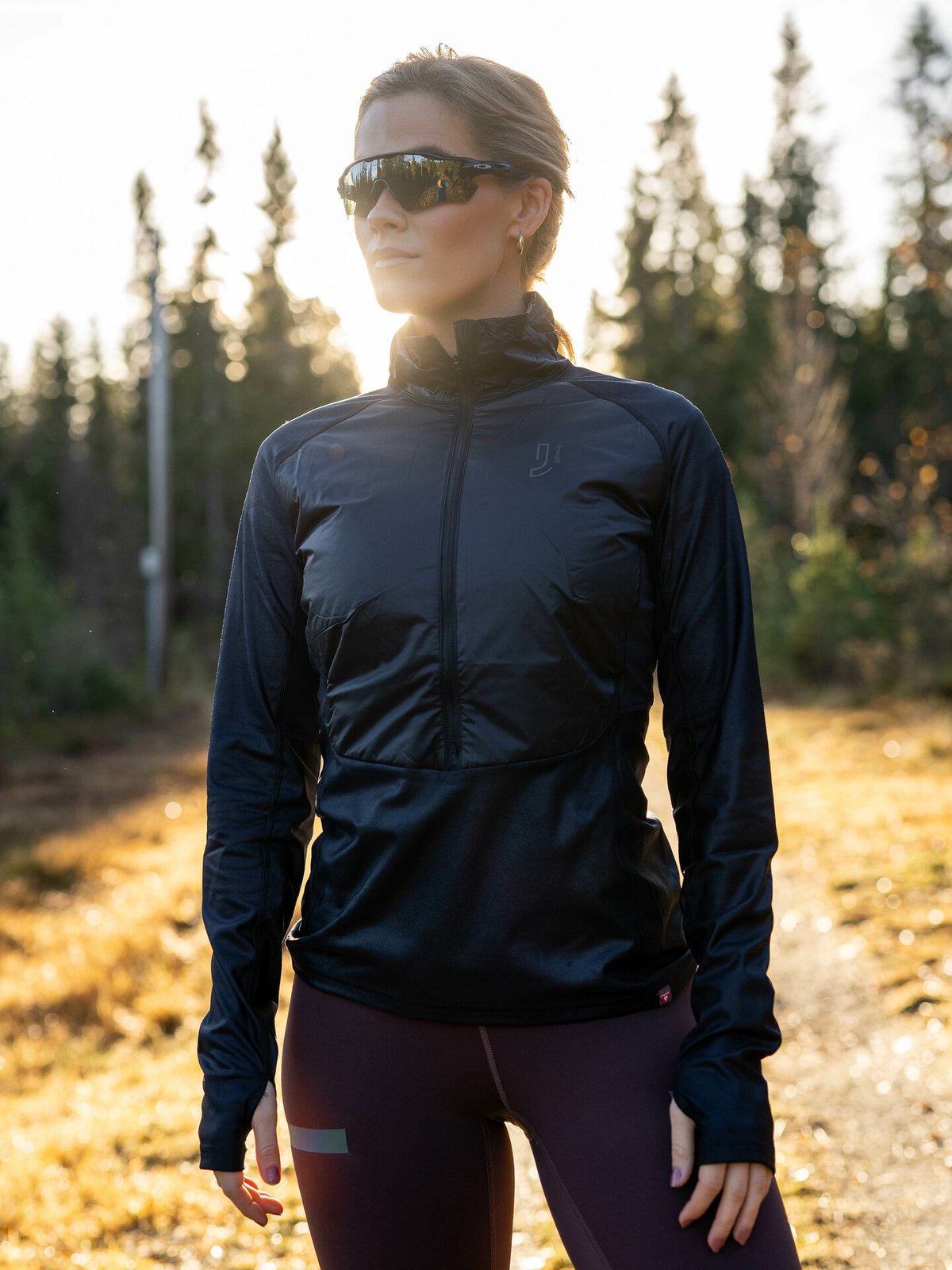 Johaug Gleam Primaloft Half Zip Black