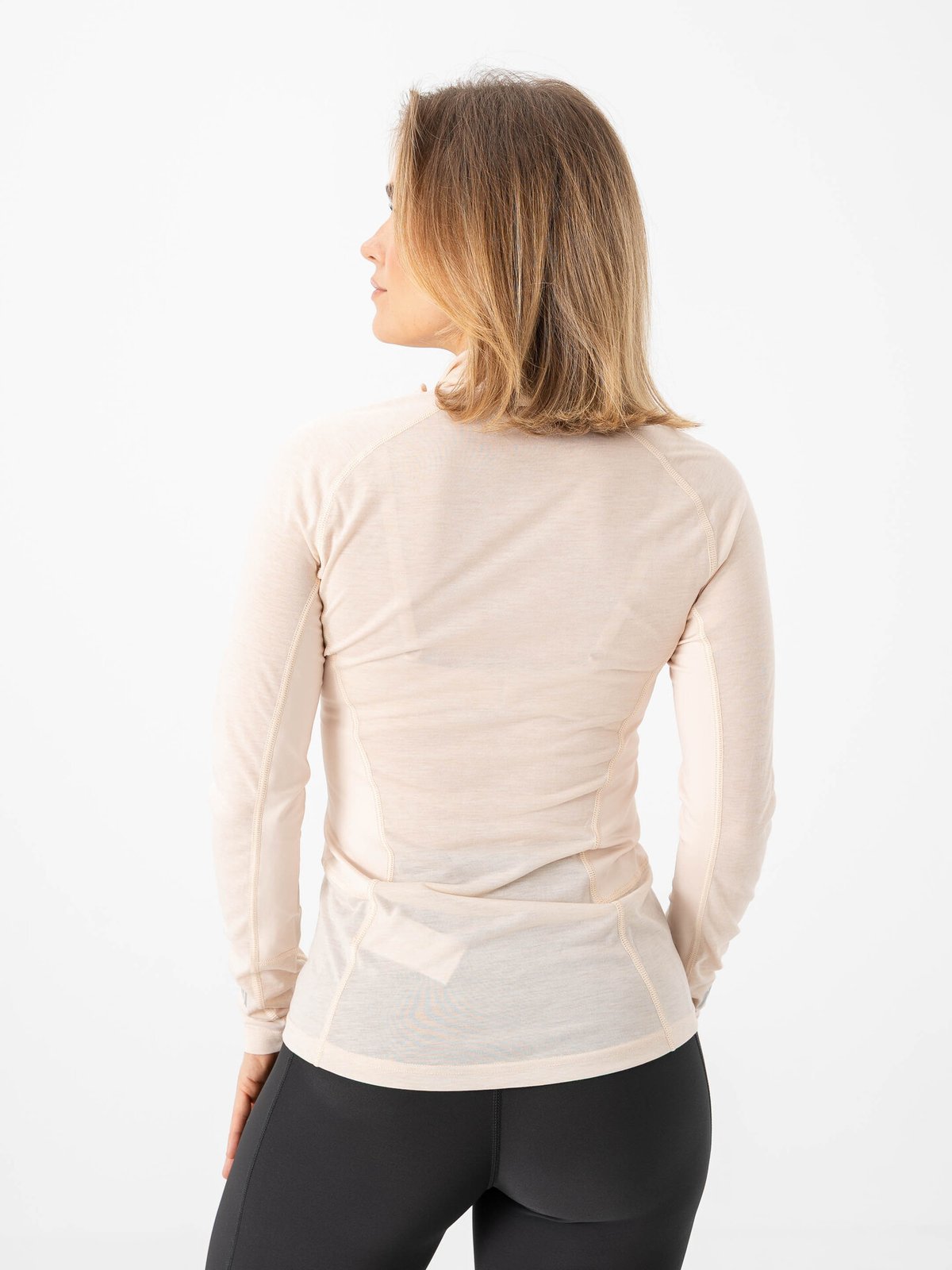 Johaug Aerial Wool Mix Half Zip Top 2.0 Light Beige