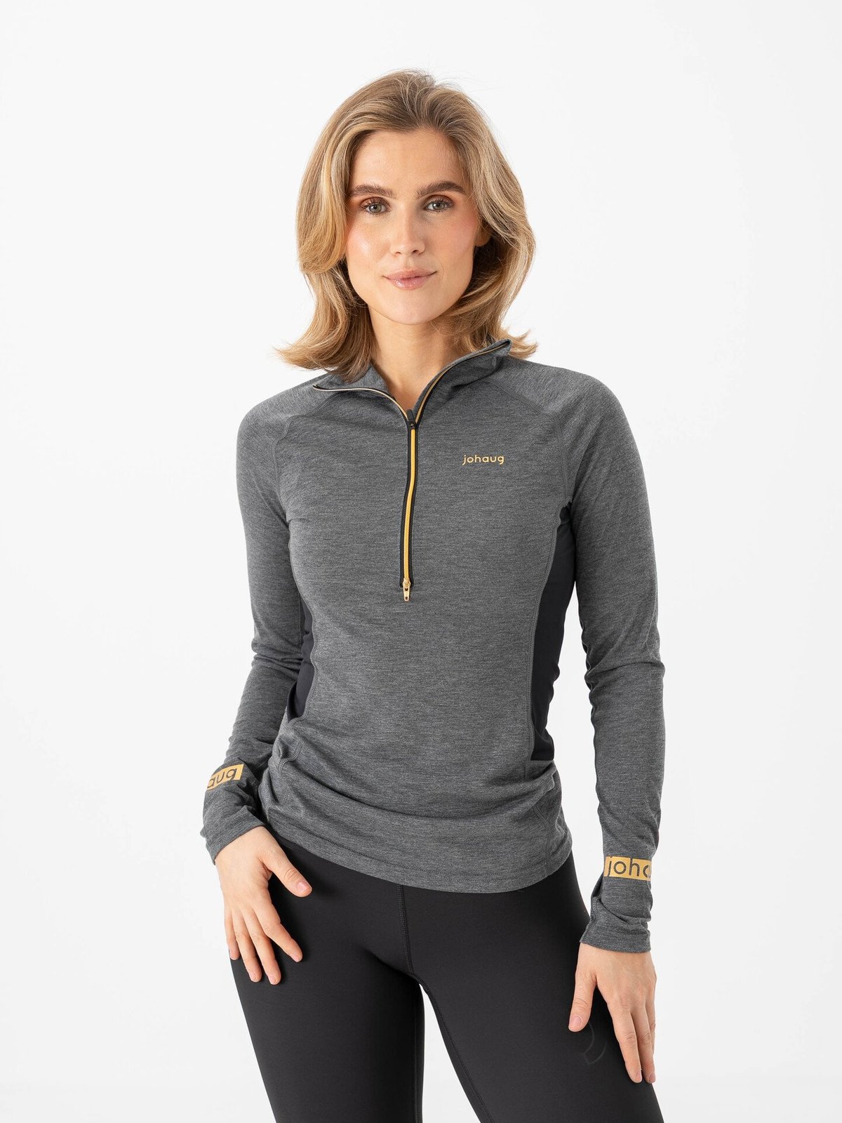 Johaug Aerial Wool Mix Half Zip Top 2.0 Black