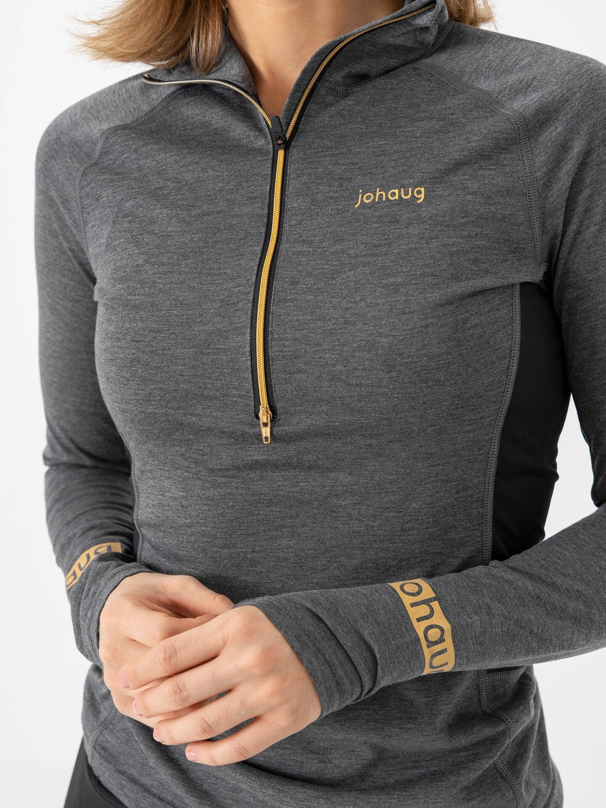 Johaug Aerial Wool Mix Half Zip Top 2.0 Black