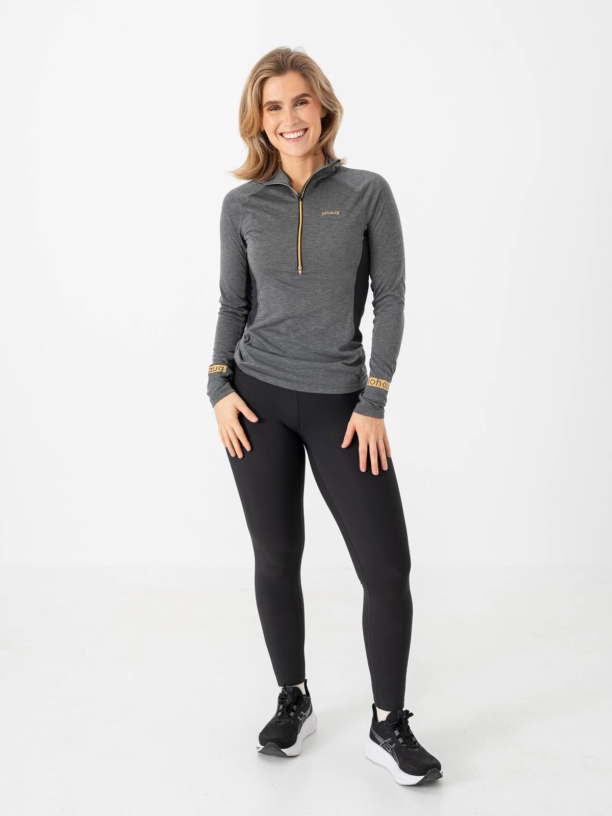 Johaug Aerial Wool Mix Half Zip Top 2.0 Black
