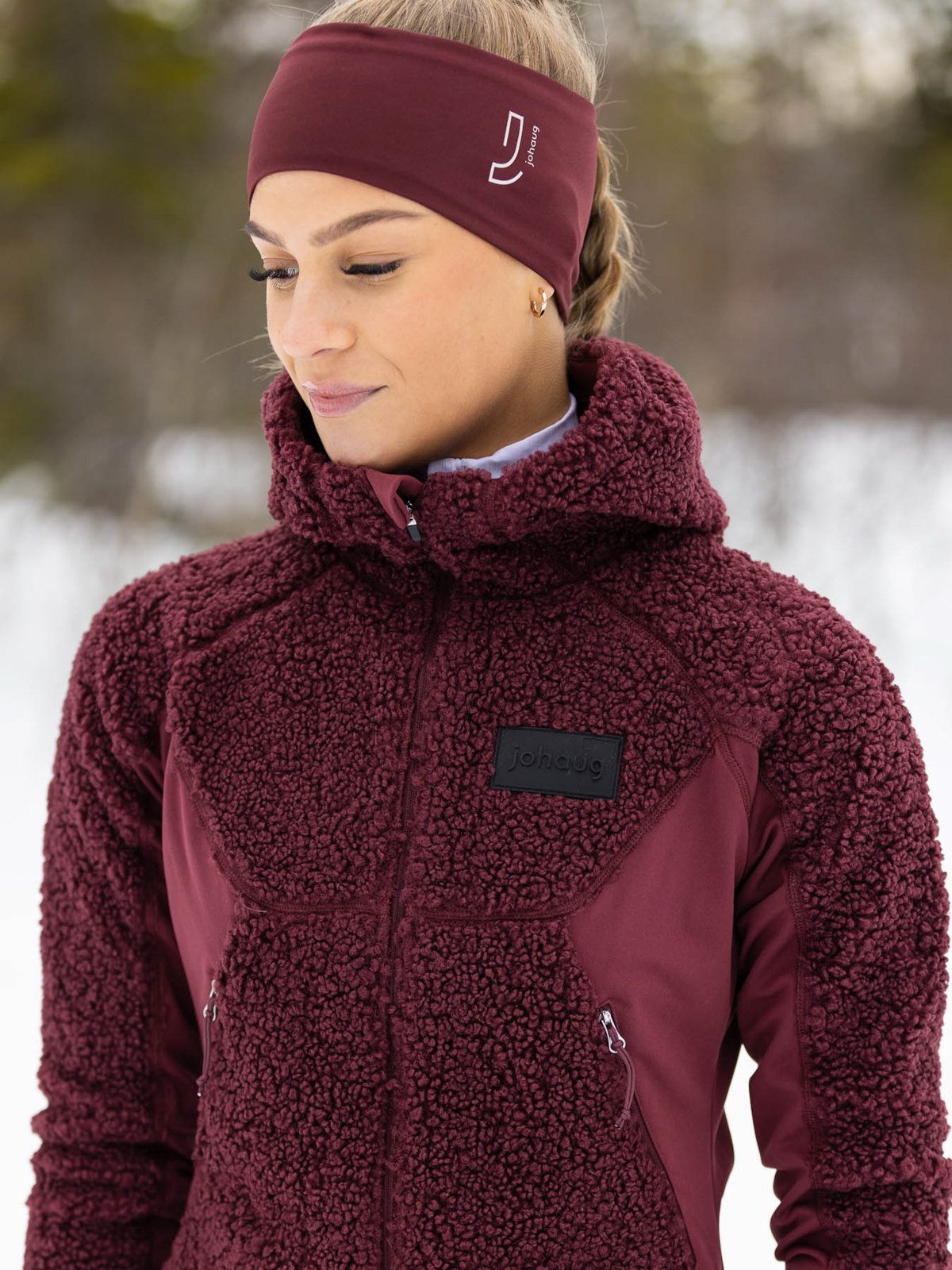 Johaug Sway Pile Jacket Brownish red