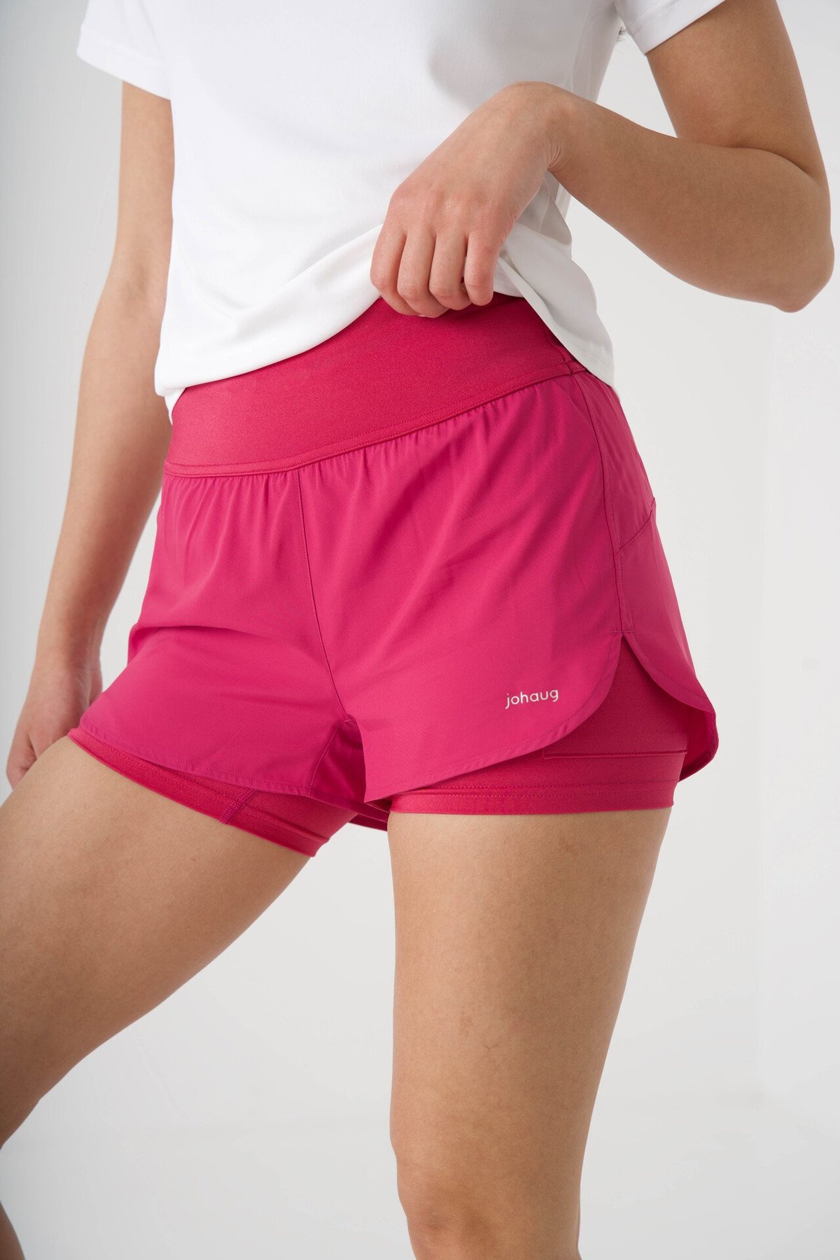Johaug Impact Shorts 2 in 1 Hot Pink