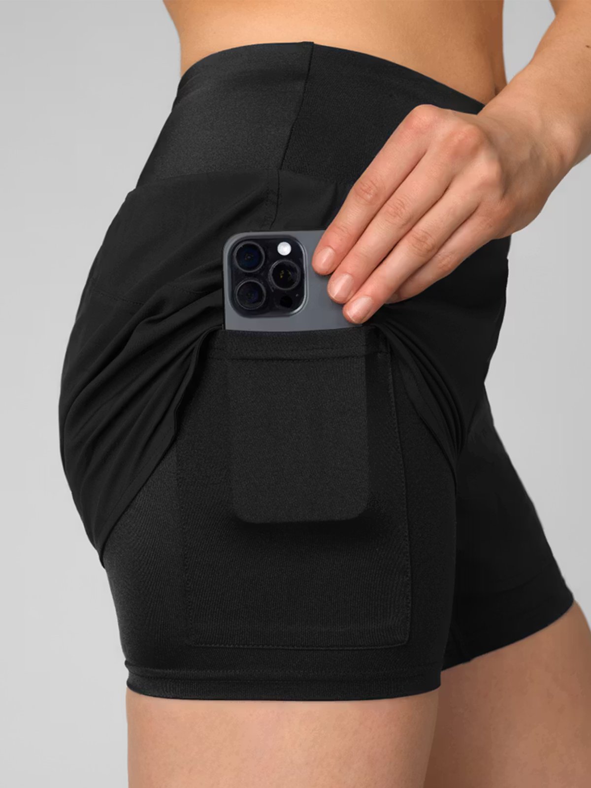 Johaug Impact Shorts 2 in 1 CBlack