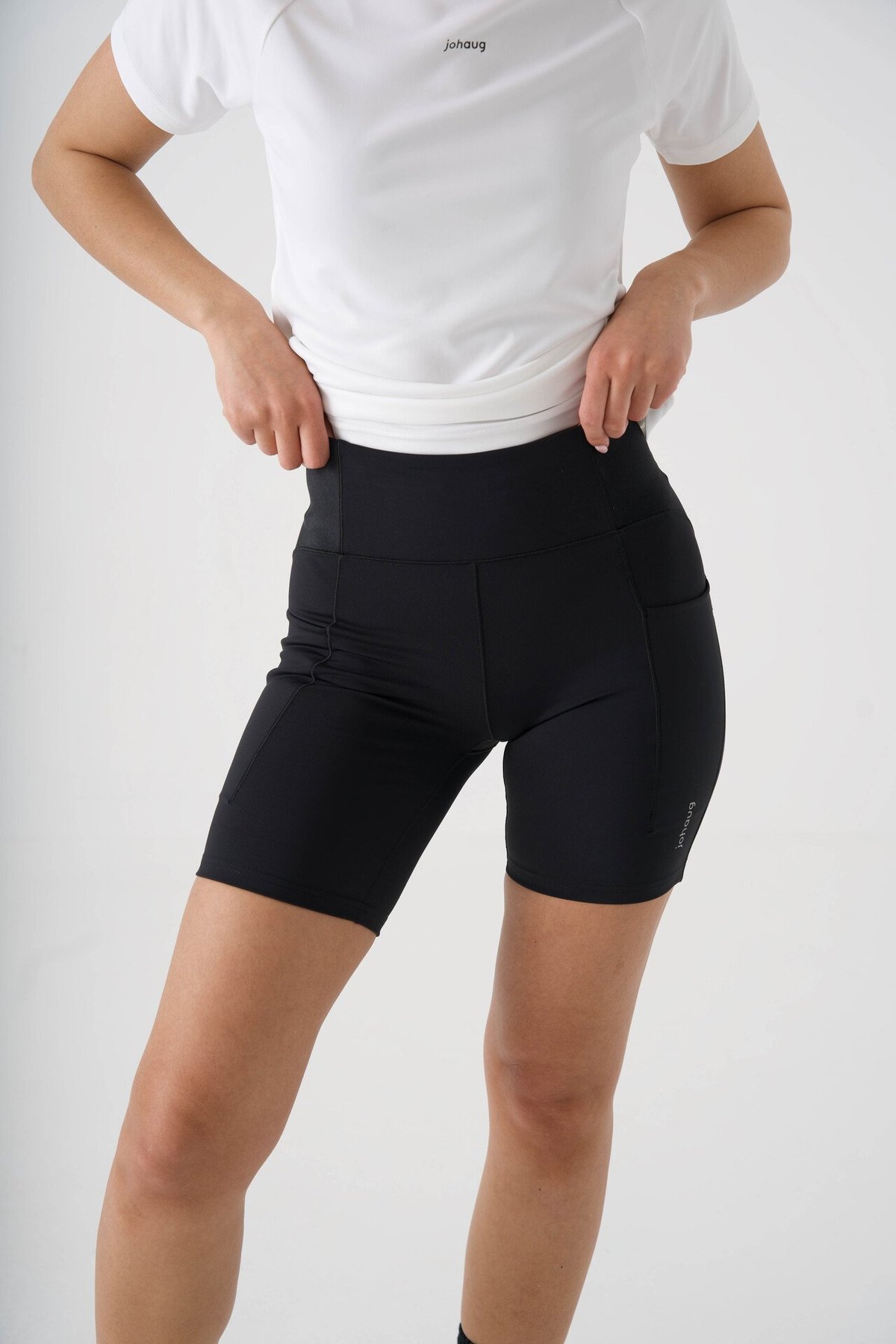 Johaug Impact Tights 7,5 Inch Sort