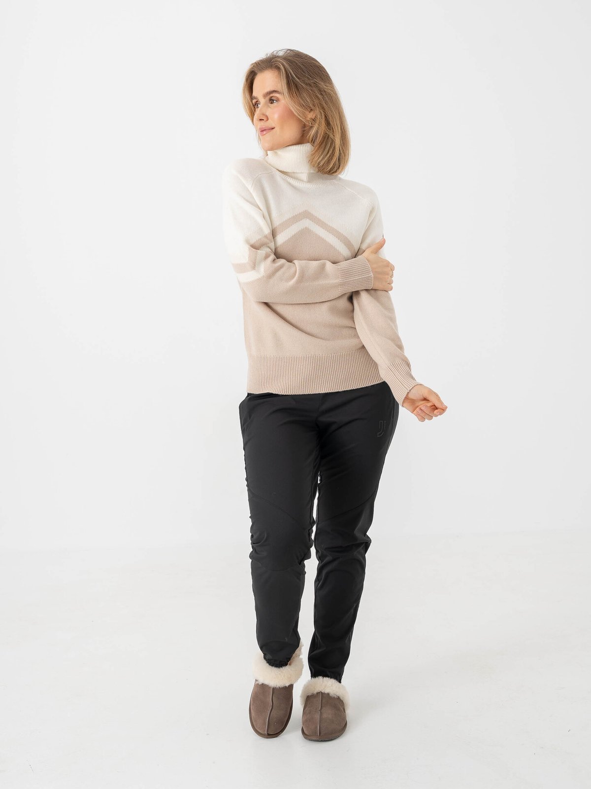 Johaug Alpine Woolmix Rollerneck Cment
