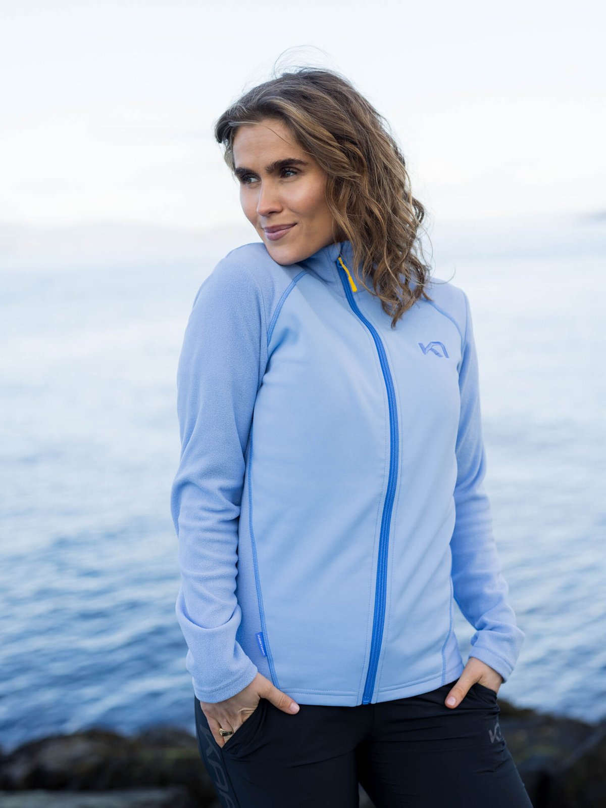 Kari Traa Kari Full Zip Fleece Pastel Light Blue