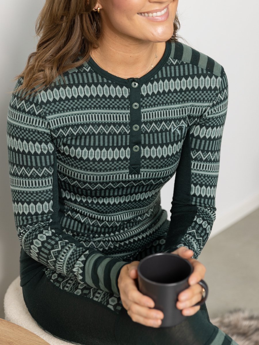 Kari Traa Åkle Long Sleeve Pine - Get Inspired Exclusive Collection