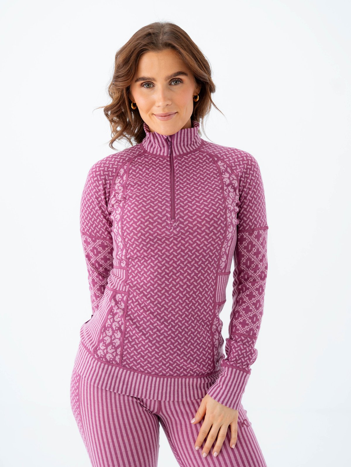Kari Traa Smekker Half Zip Plum