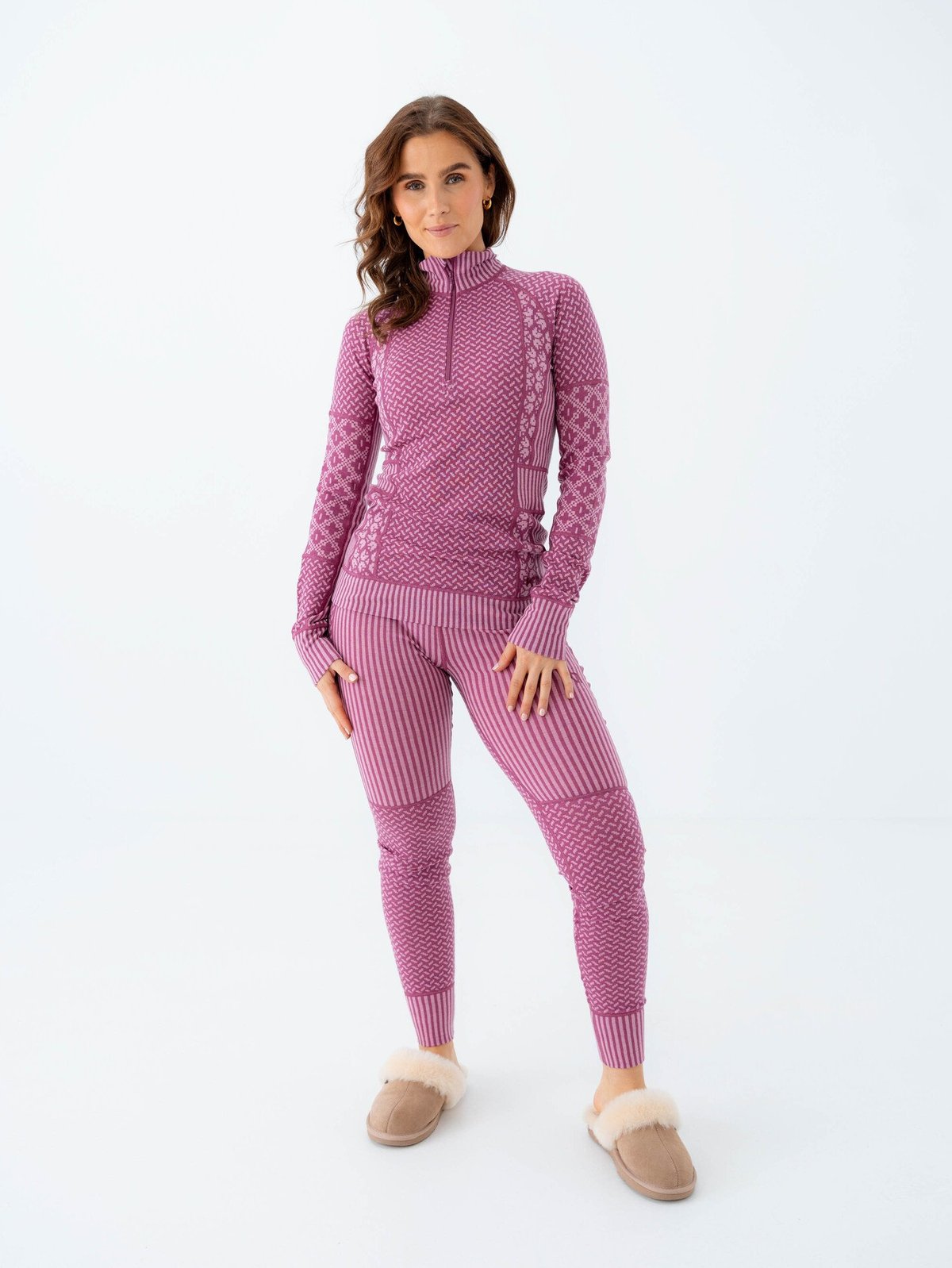 Kari Traa Smekker Half Zip Plum