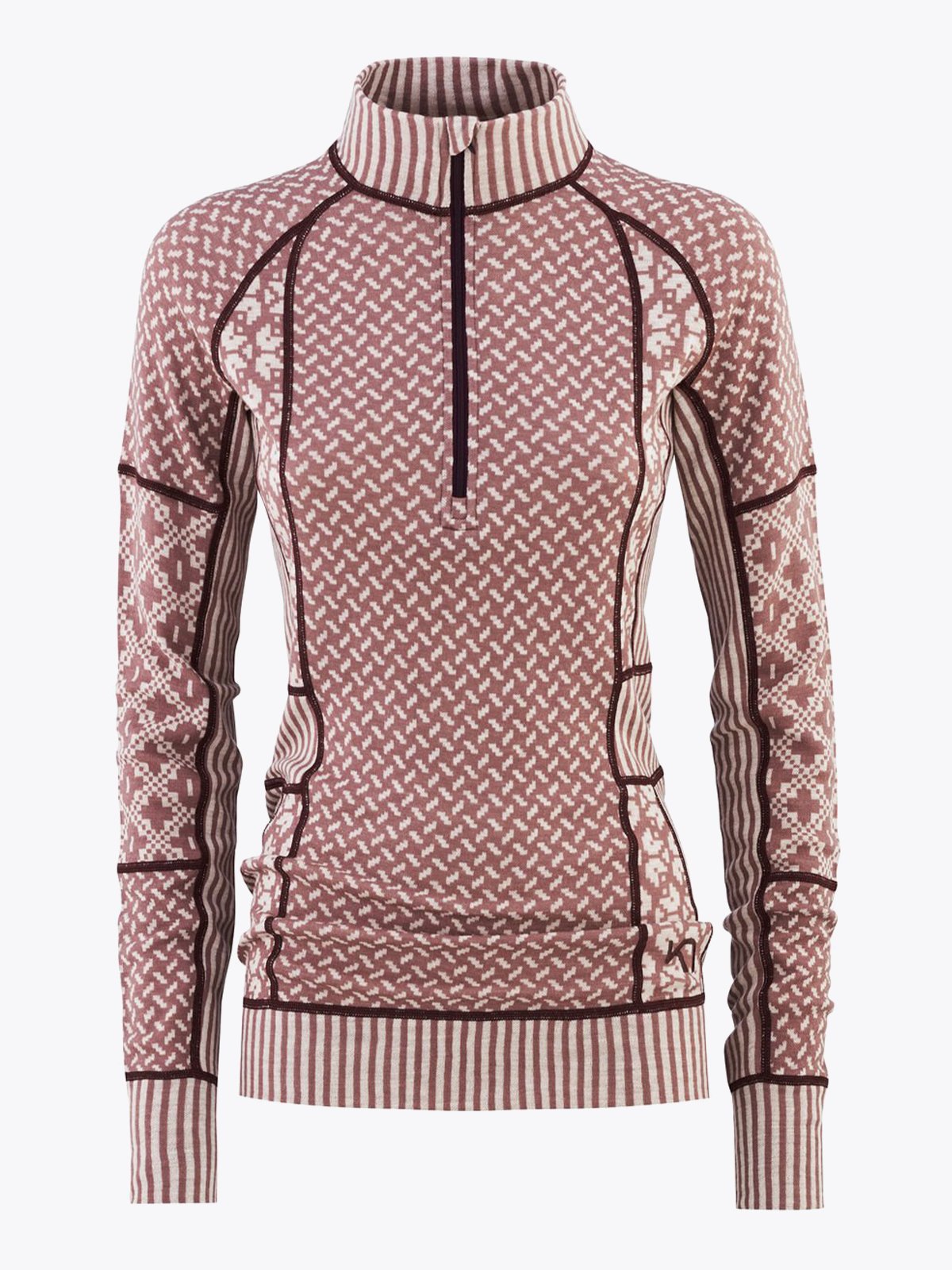 Kari Traa Smekker Half Zip Taupe