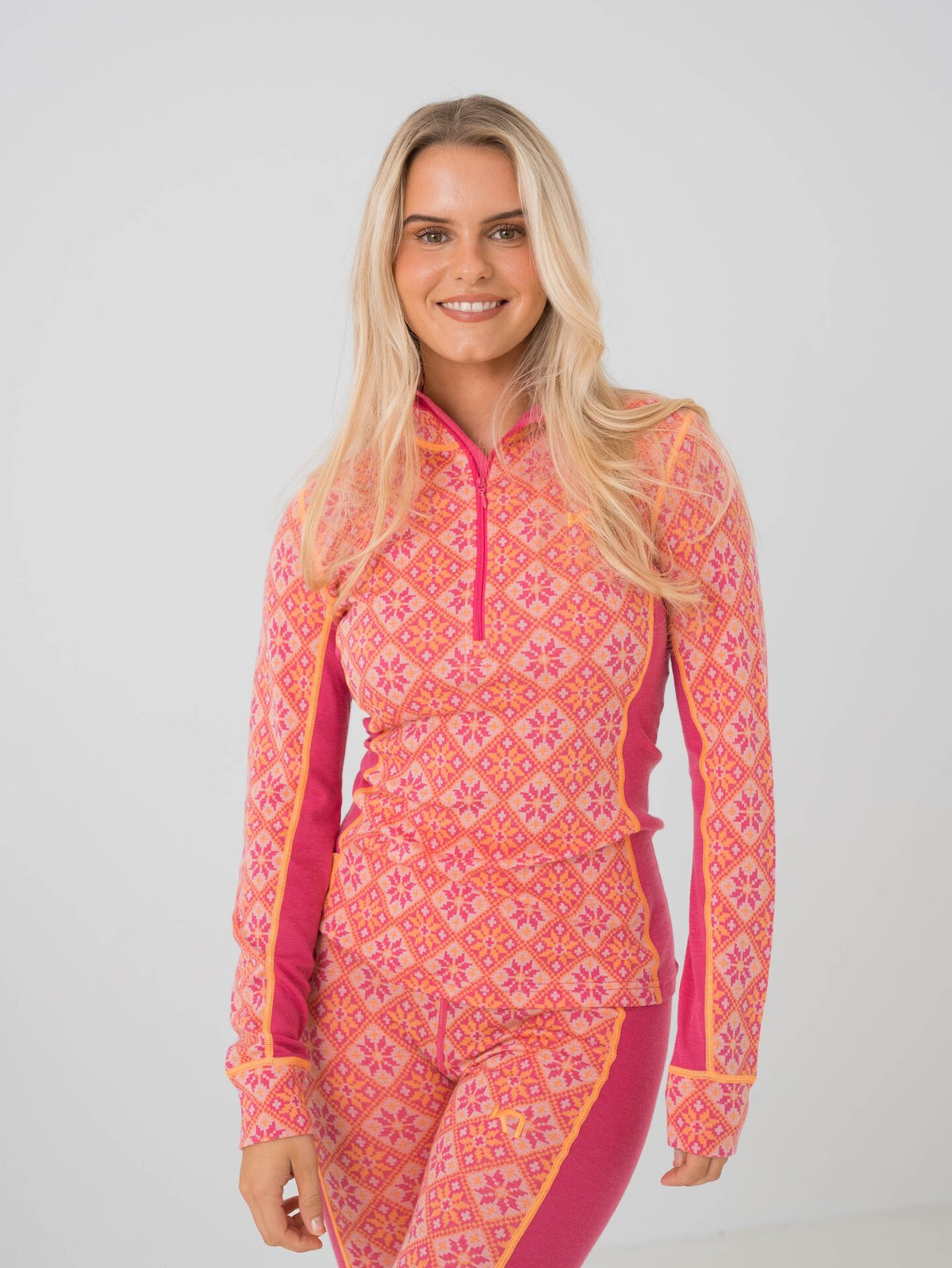 Kari Traa Rose Half Zip Berry Pink