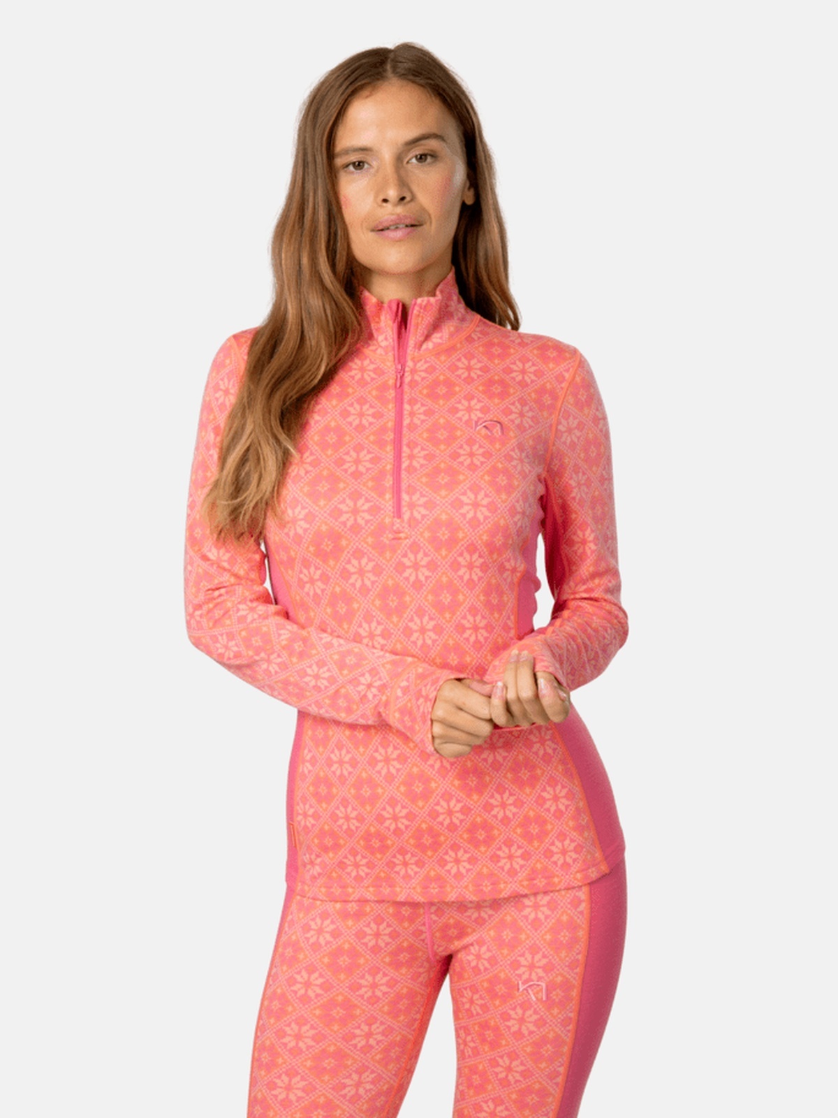 Kari Traa Rose Half Zip Bubblegum