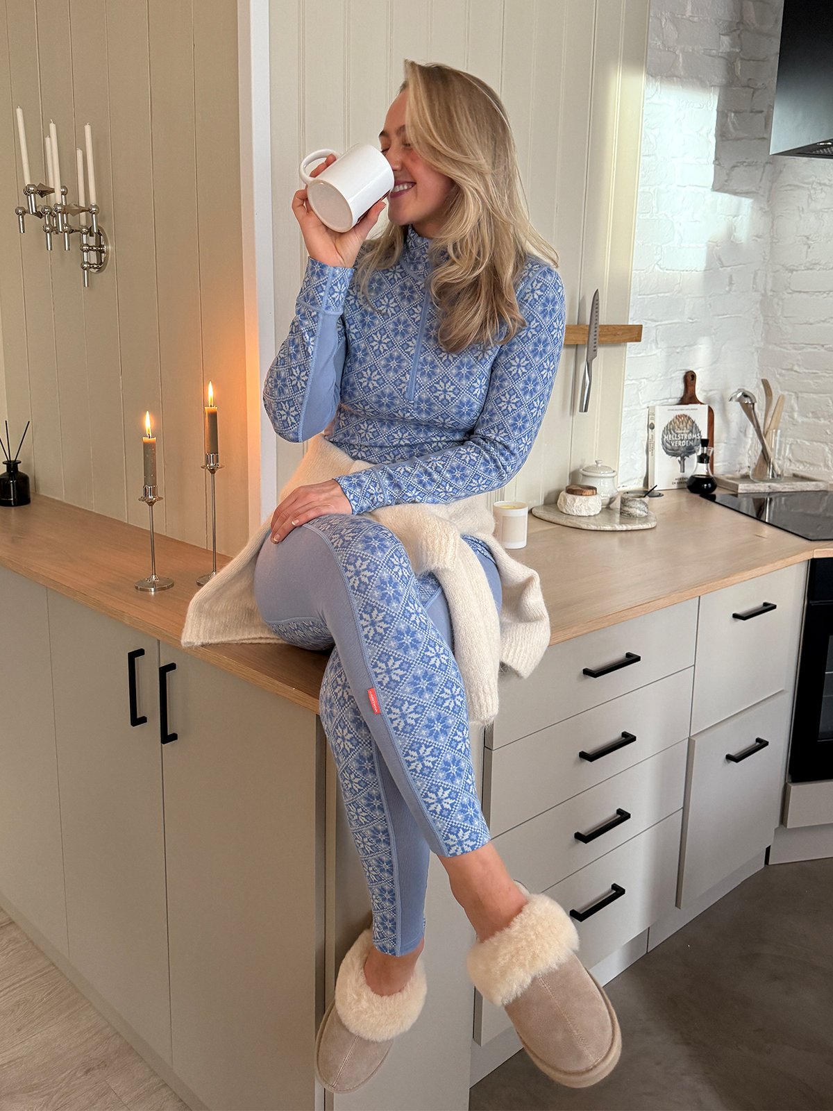 Kari Traa Rose Half Zip Iris Blue