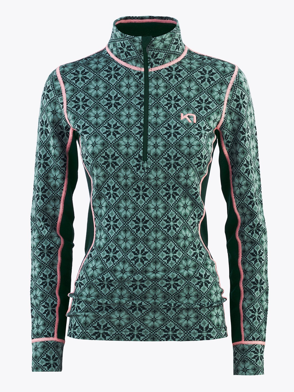 Kari Traa Rose Half Zip Murk Green