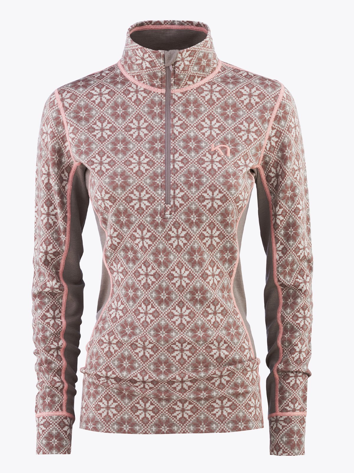 Kari Traa Rose Half Zip Taupe