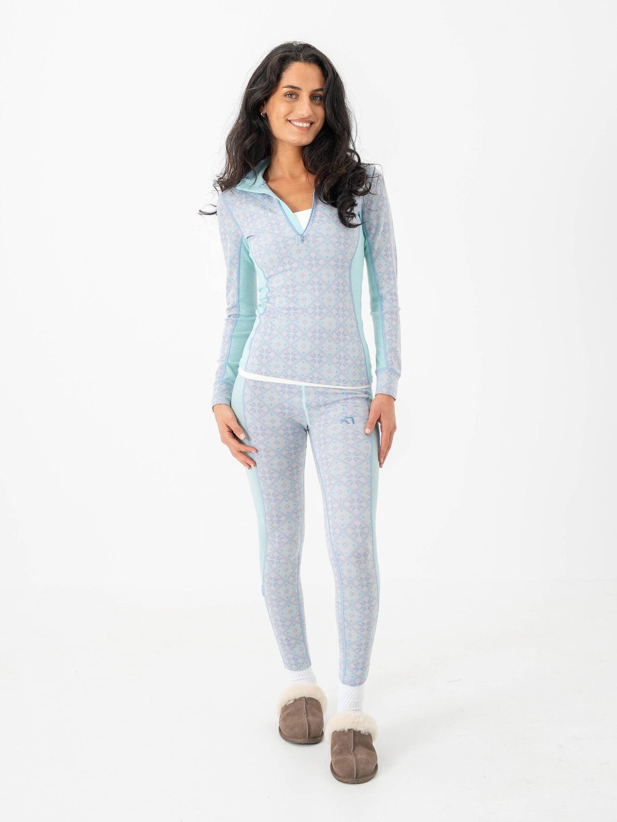 Kari Traa Rose Half Zip Bright Turguoise