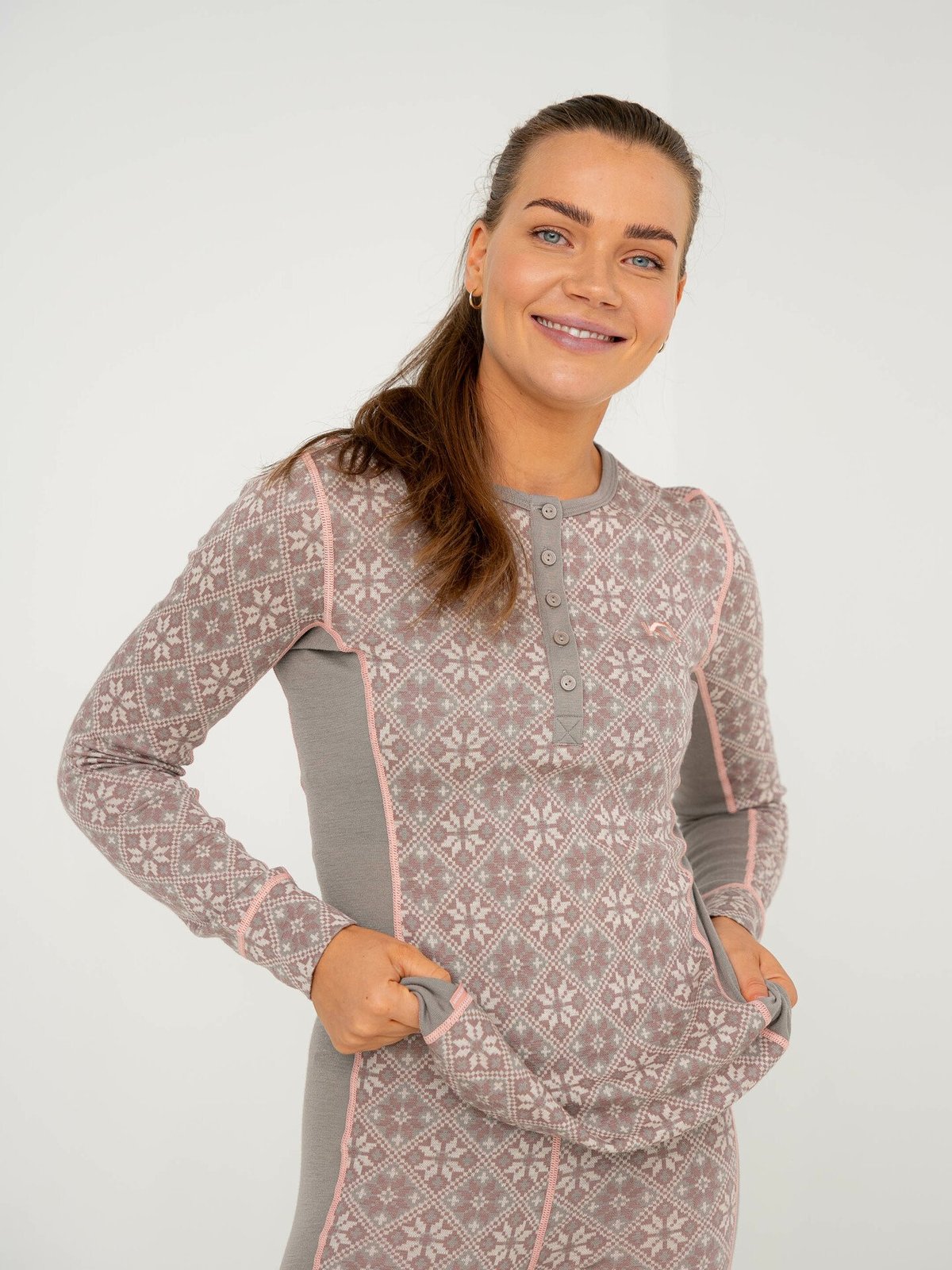 Kari Traa Rose Long Sleeve Taupe