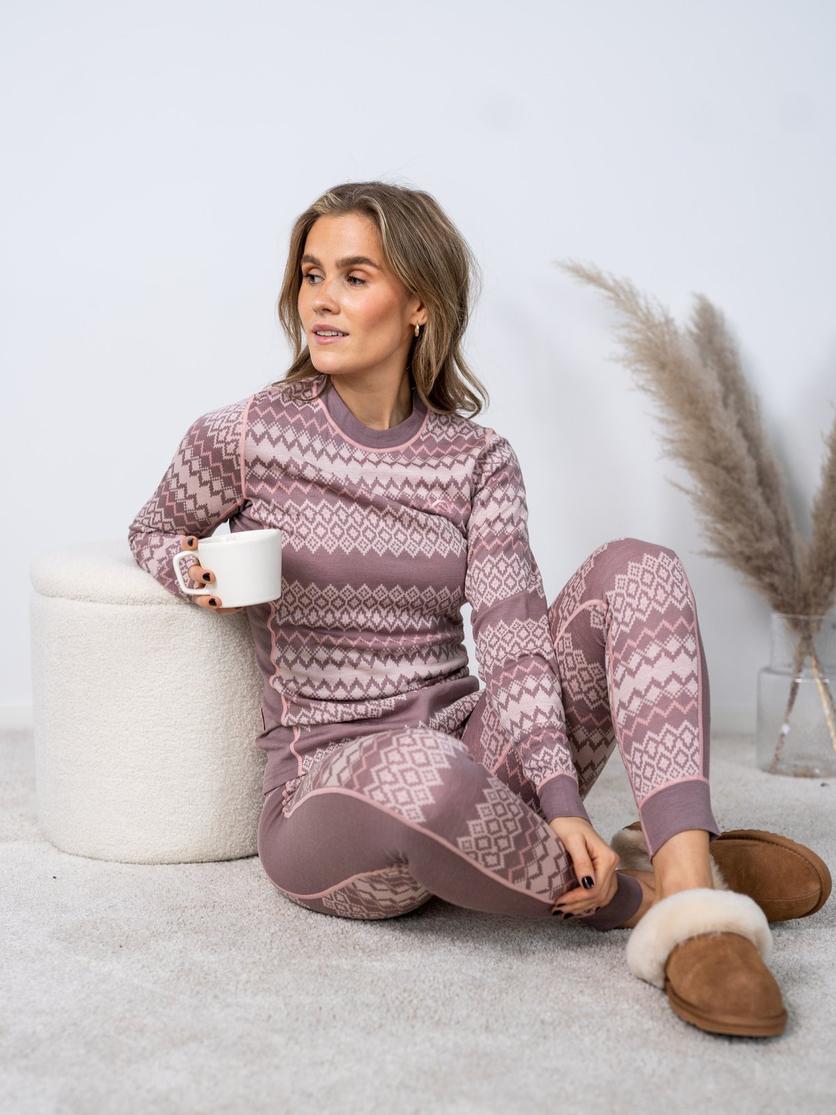 Kari Traa Agnes Longsleeve Taupe Dusty Pink