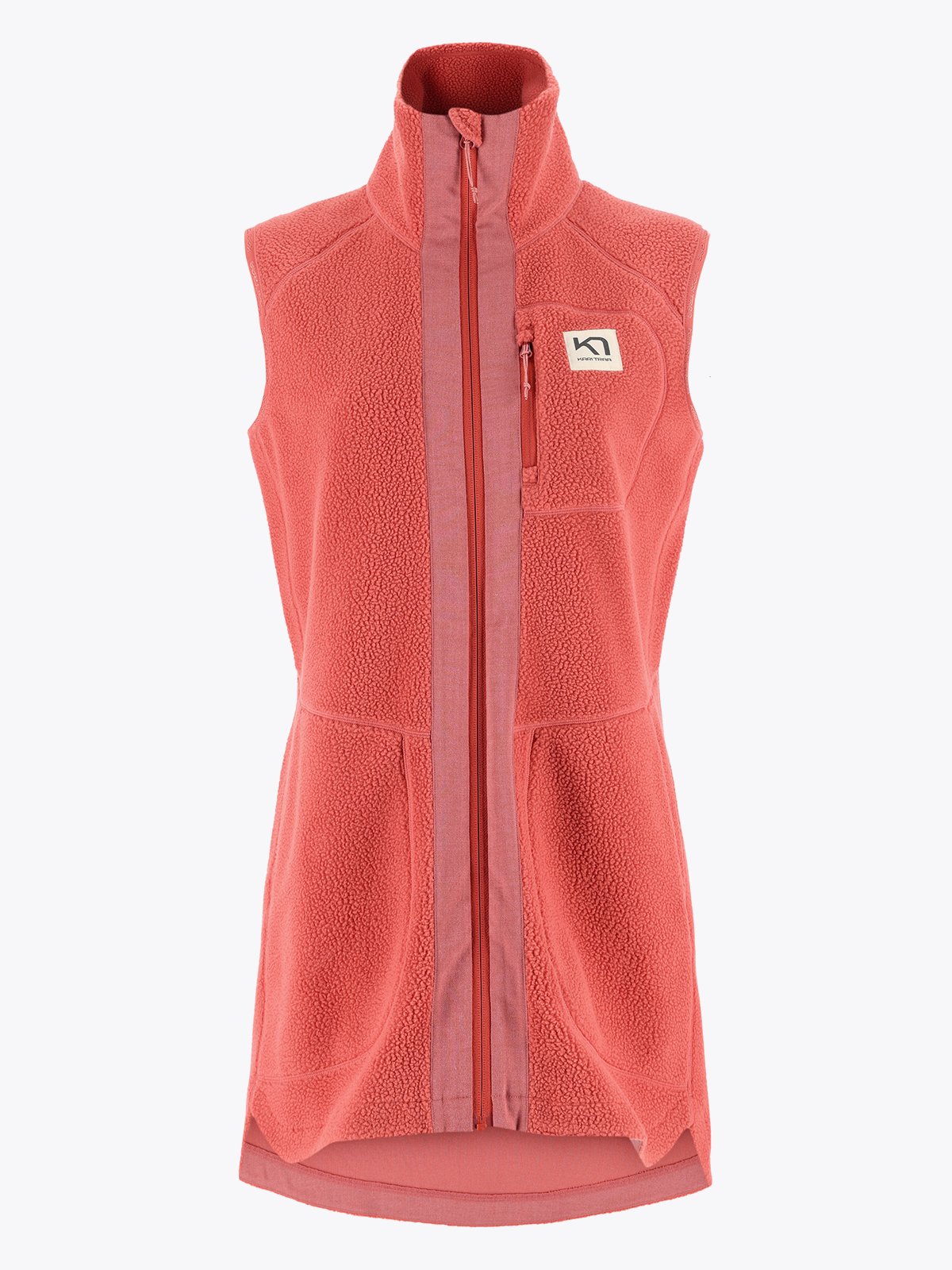 Kari Traa Sanne Fleece Vest Long Cedar